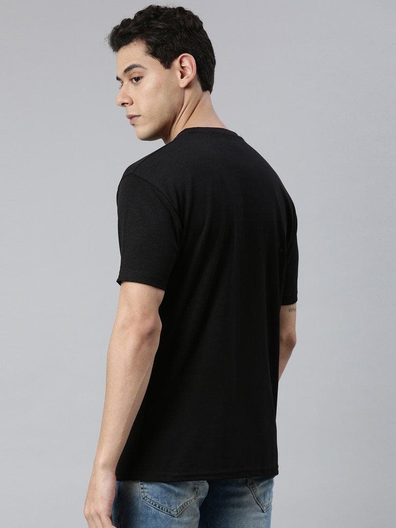  Round Neck T- Shirt-BLA