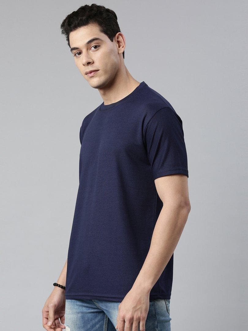  Round Neck T- Shirt-NAVY
