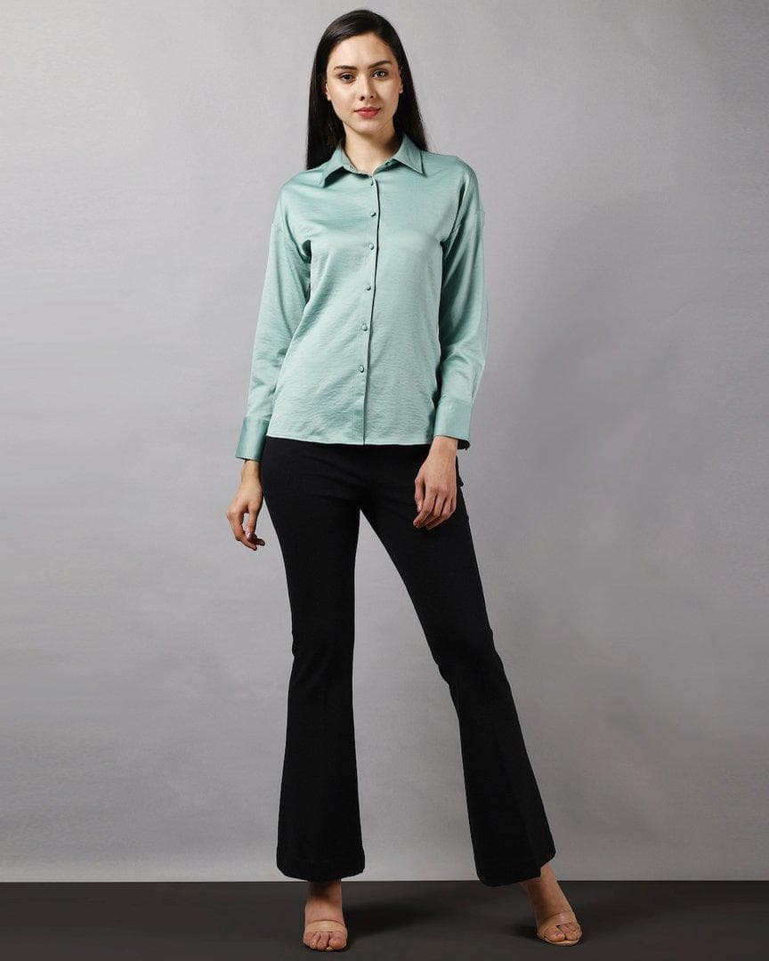 Dropped Shoulder Solid Shirt
