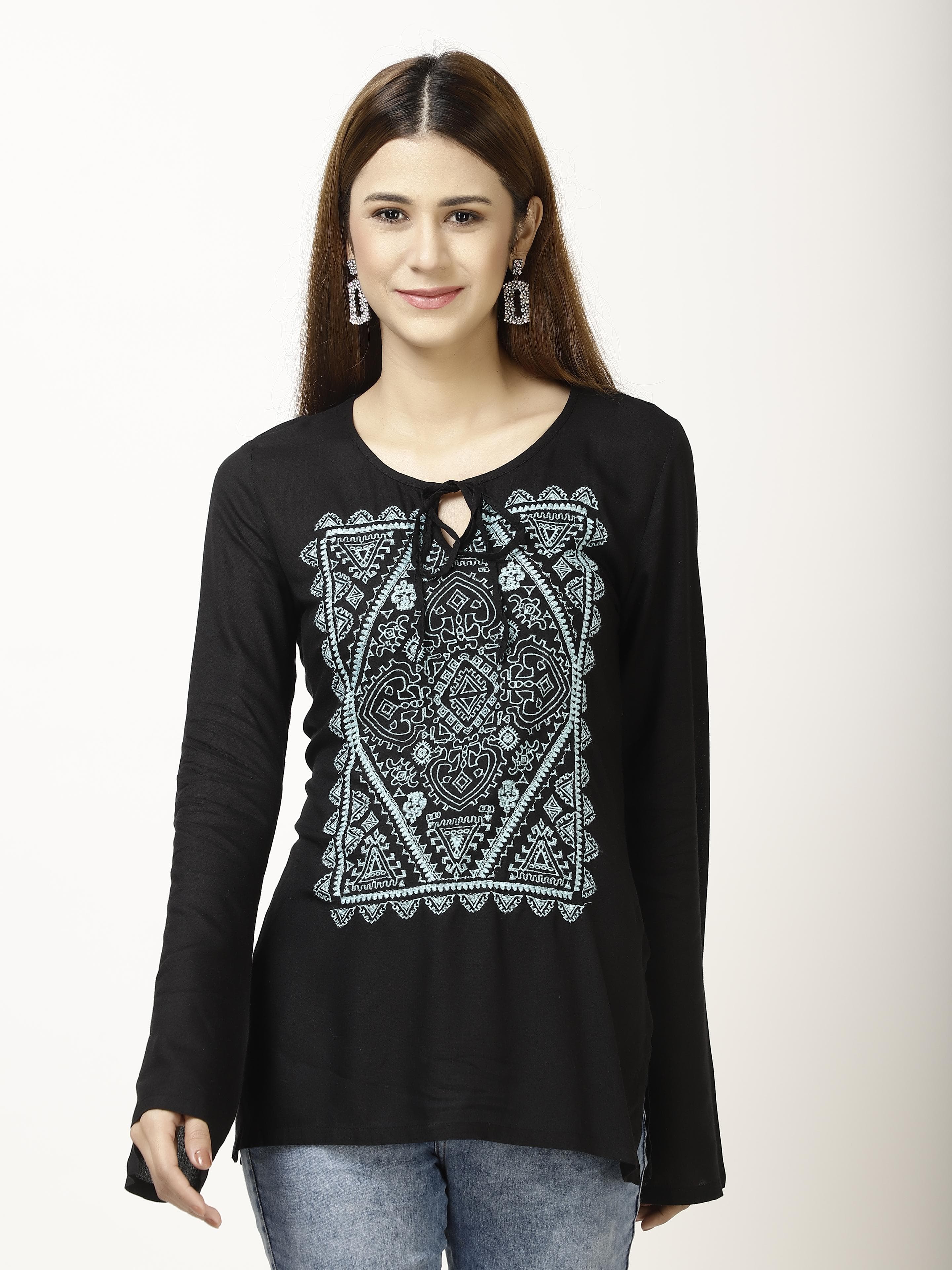 Embroidered Womens Tops