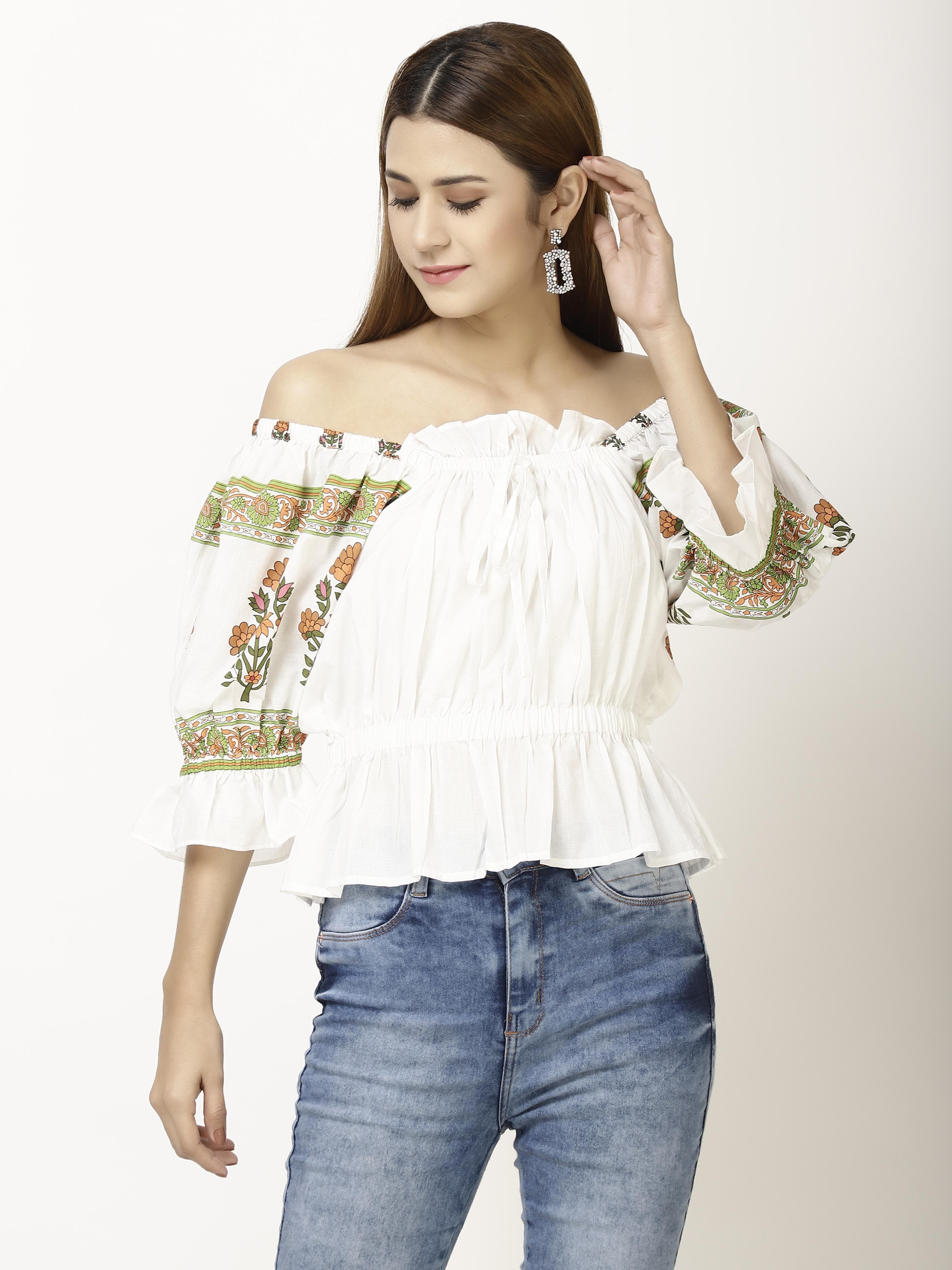 Off shoulder Womens Tops