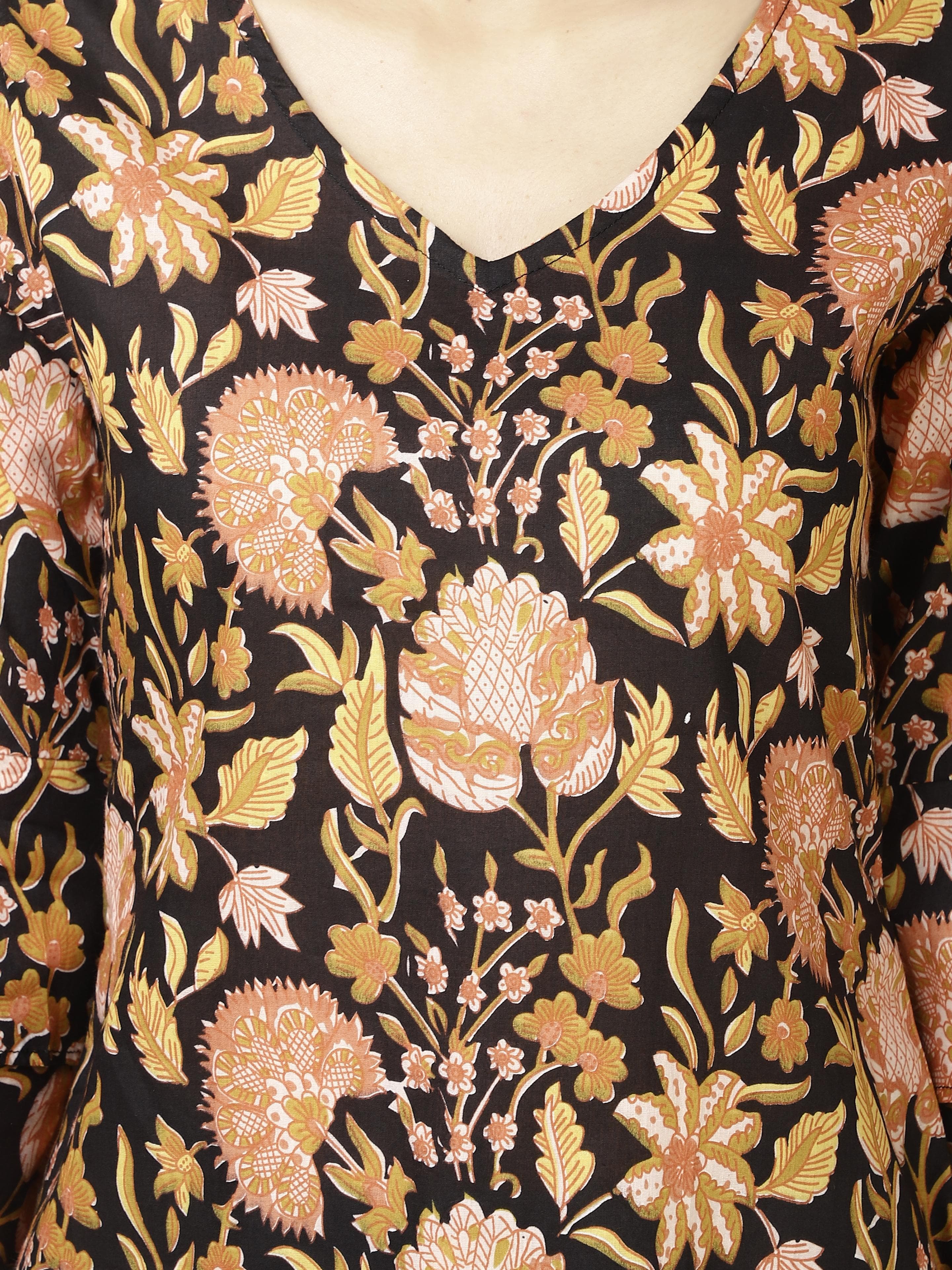 Falred sleeve Womens Tops