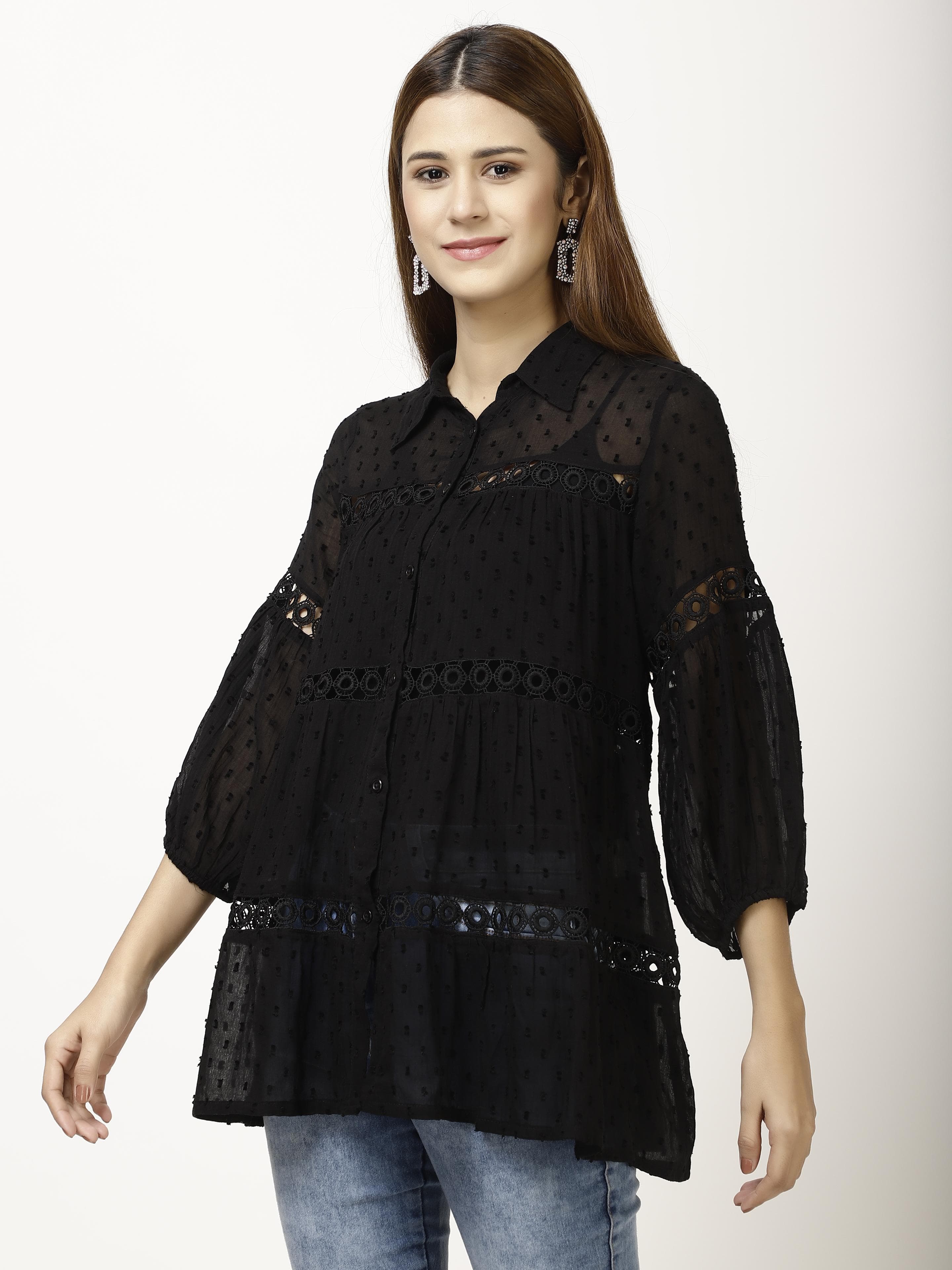 Dobby Womens Tops