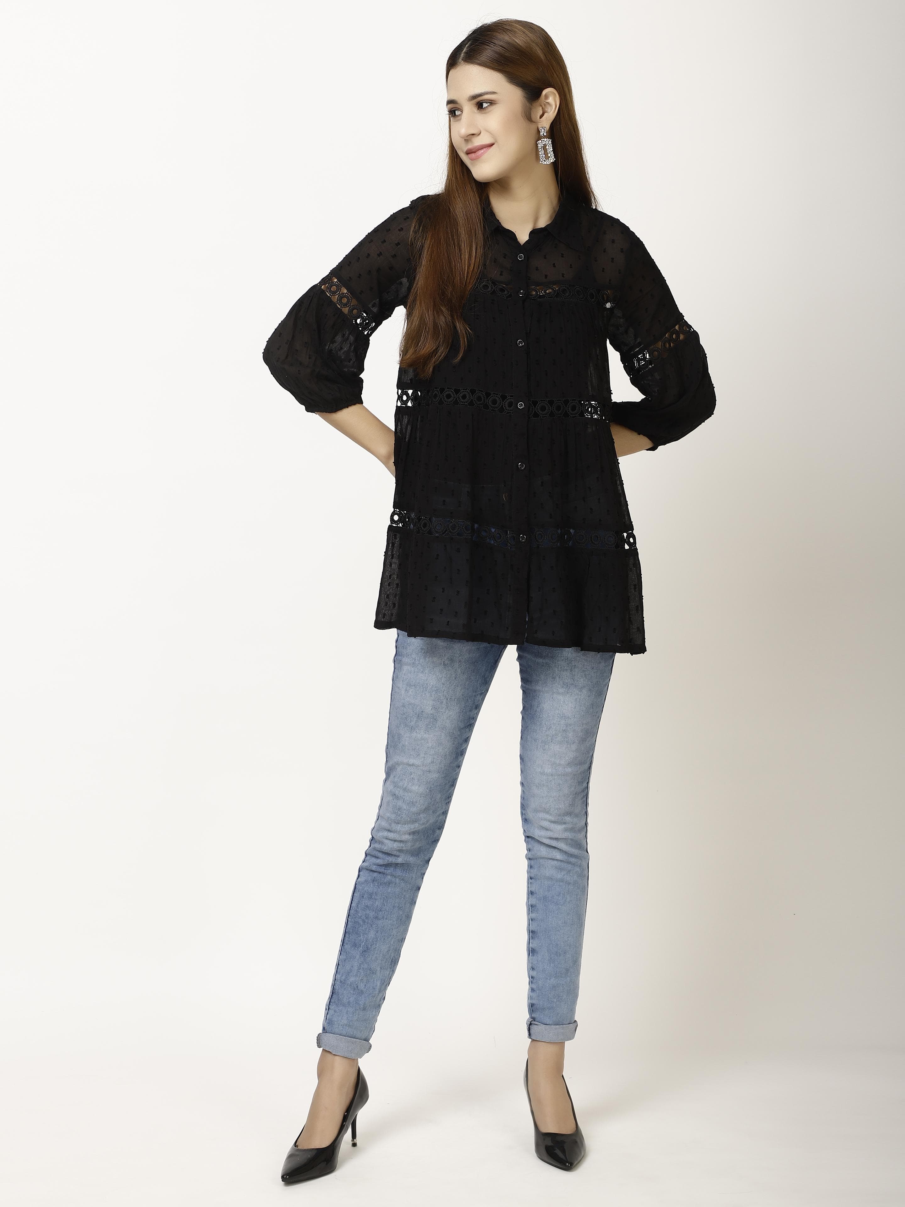 Dobby Womens Tops