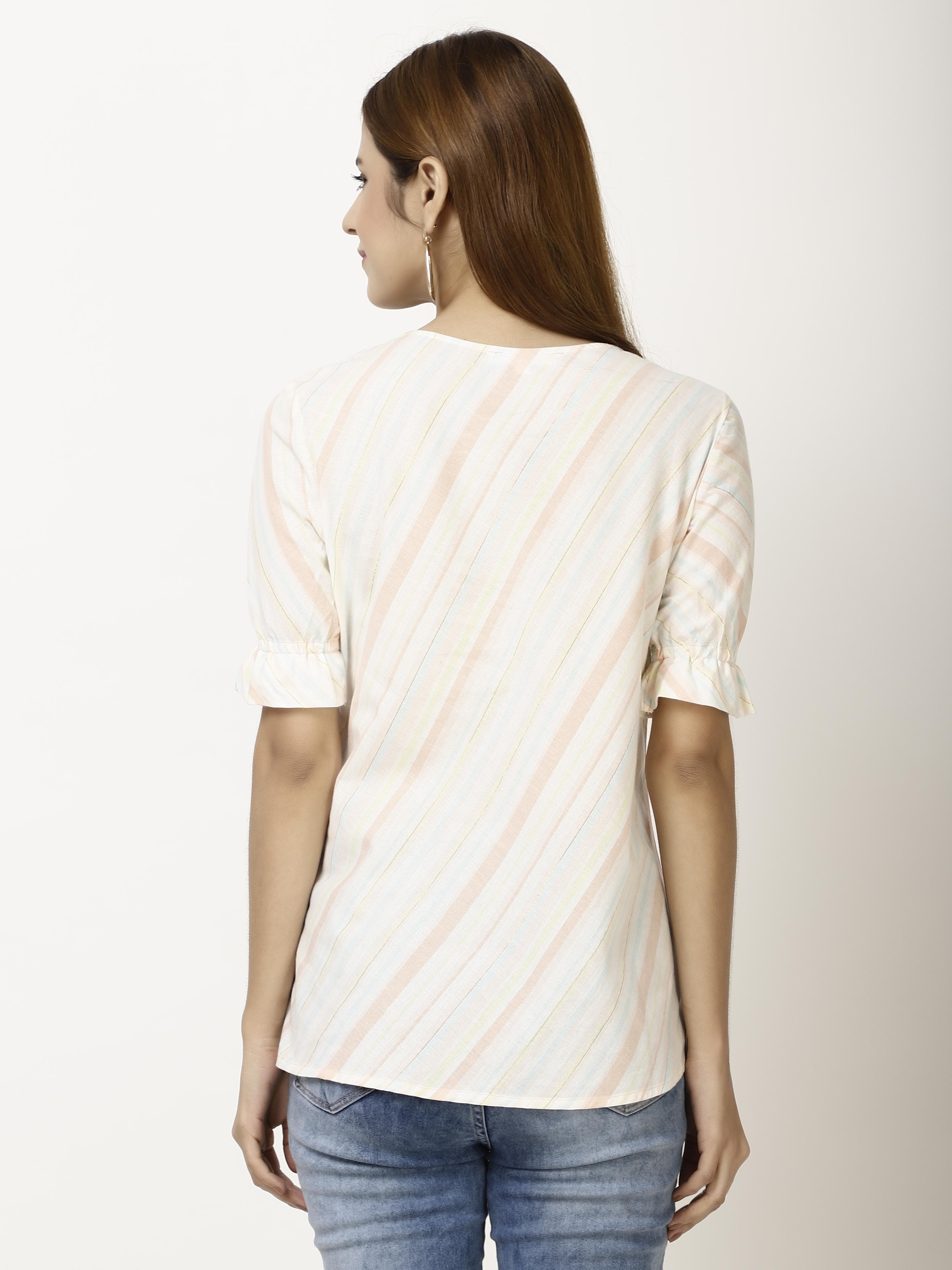 Elbow sleeve Womens Tops
