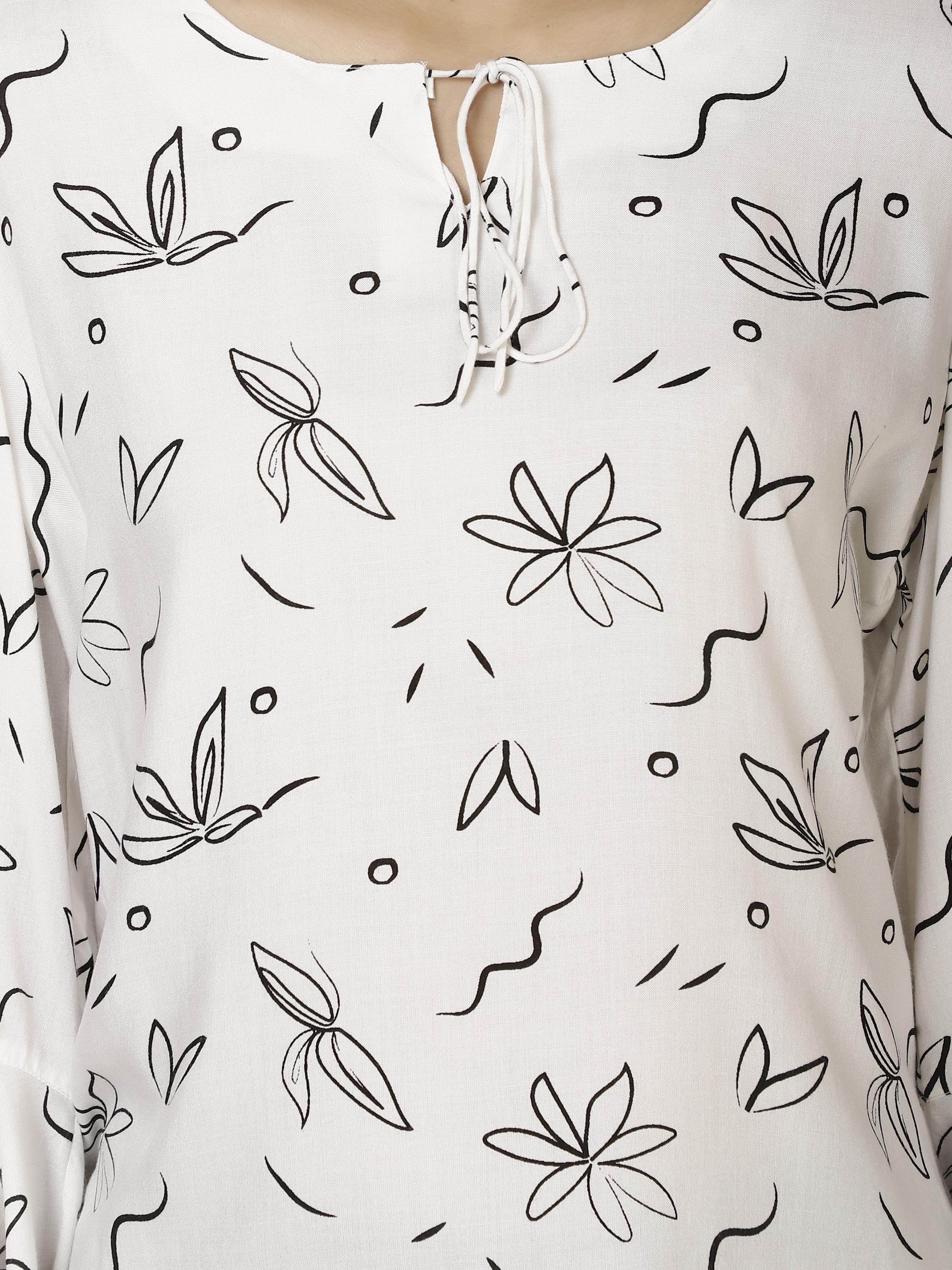 Flared Sleeve Womens Tops