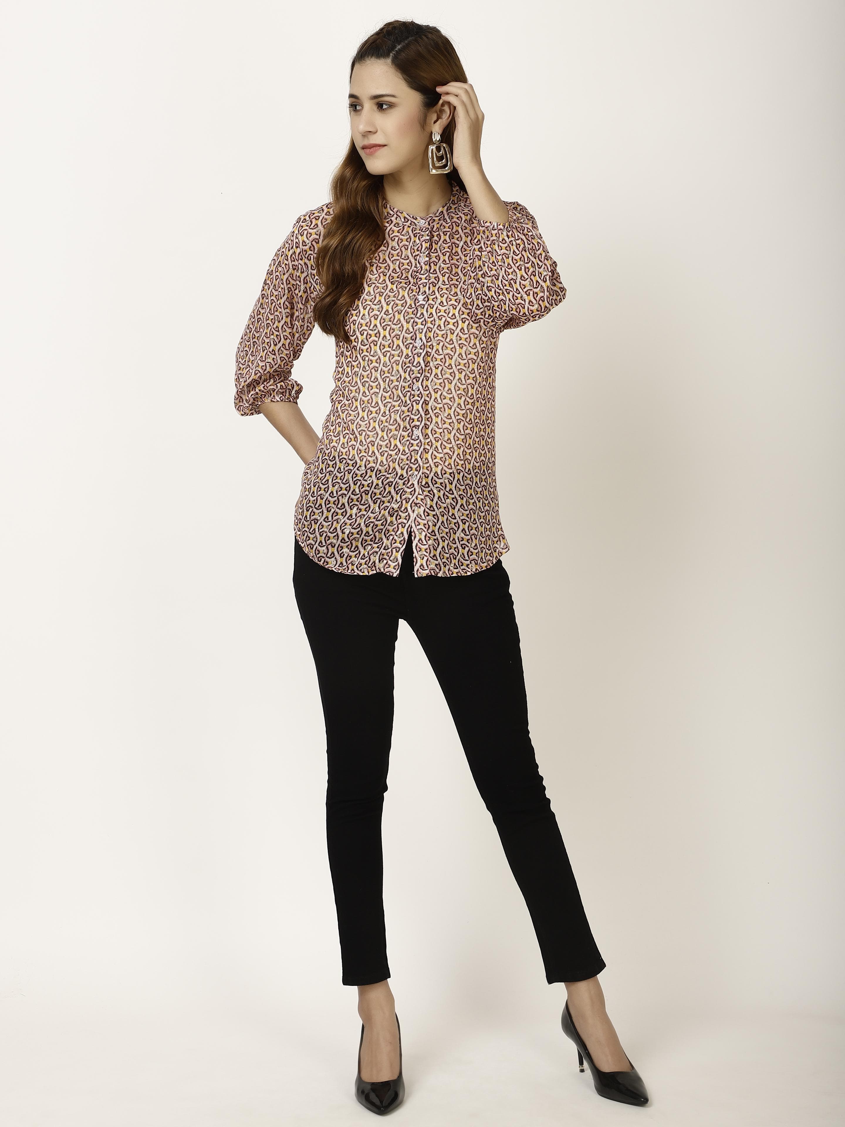 Chiffon long sleeve Womens Tops