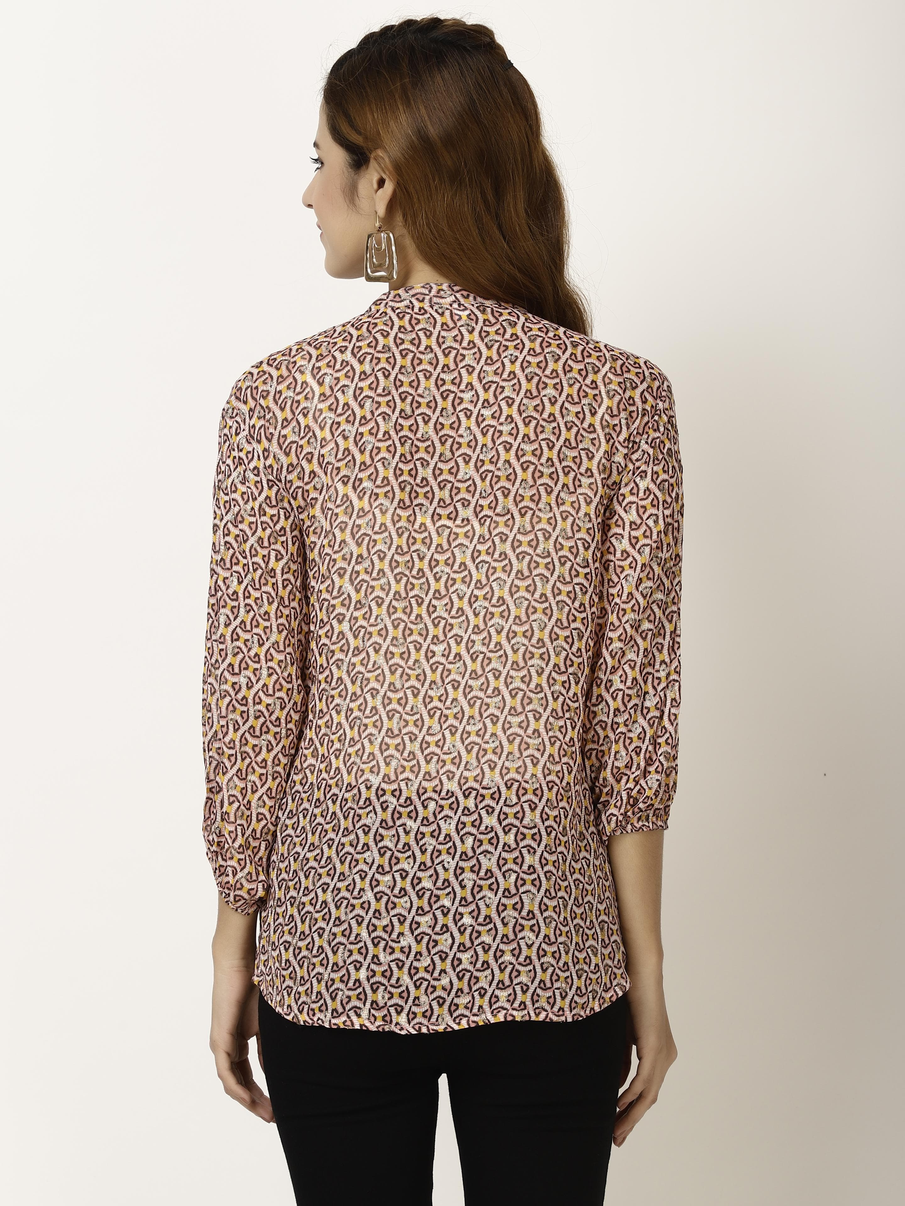 Chiffon long sleeve Womens Tops