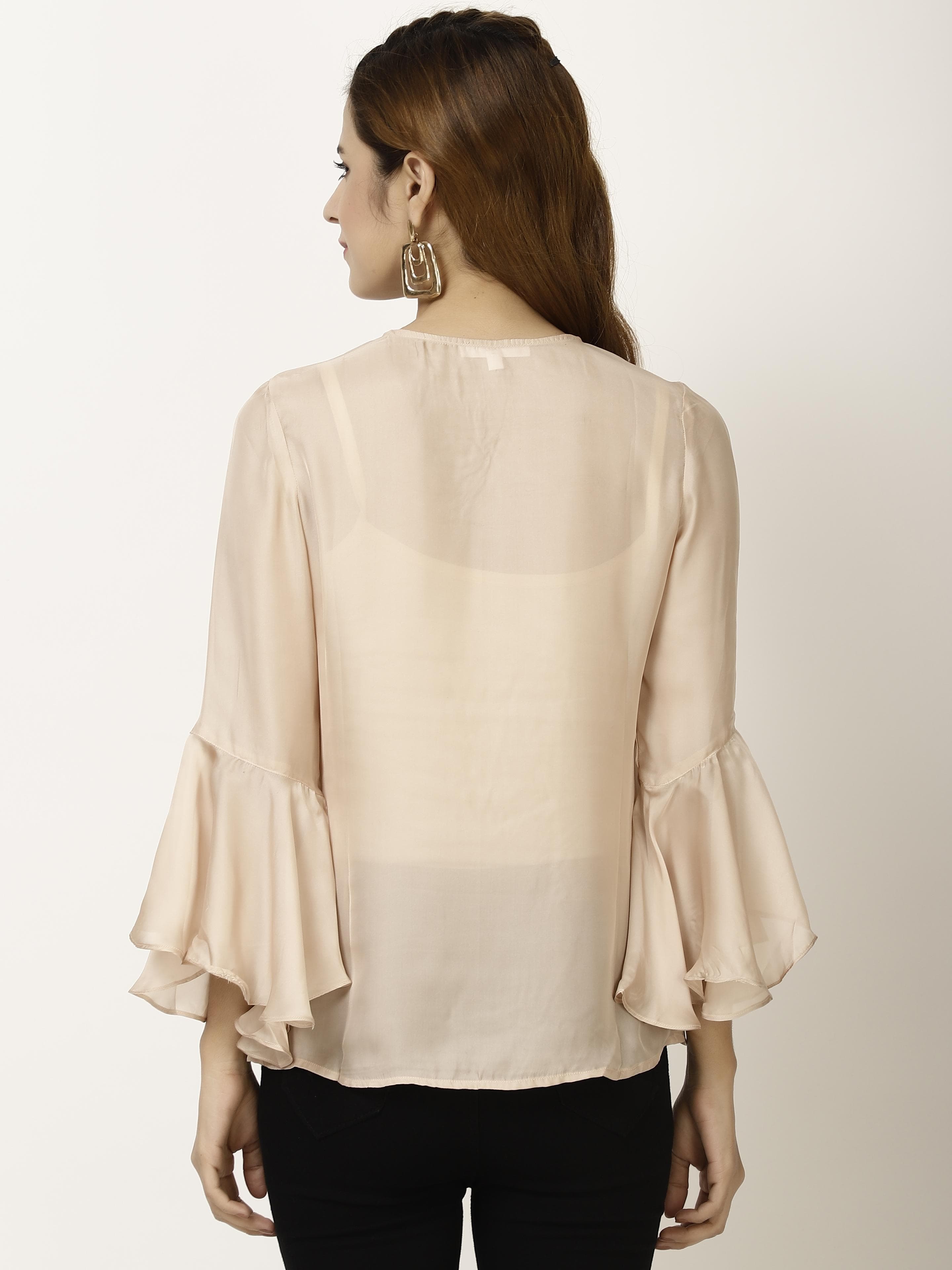 Shimmer flared Sleeve Womens Tops