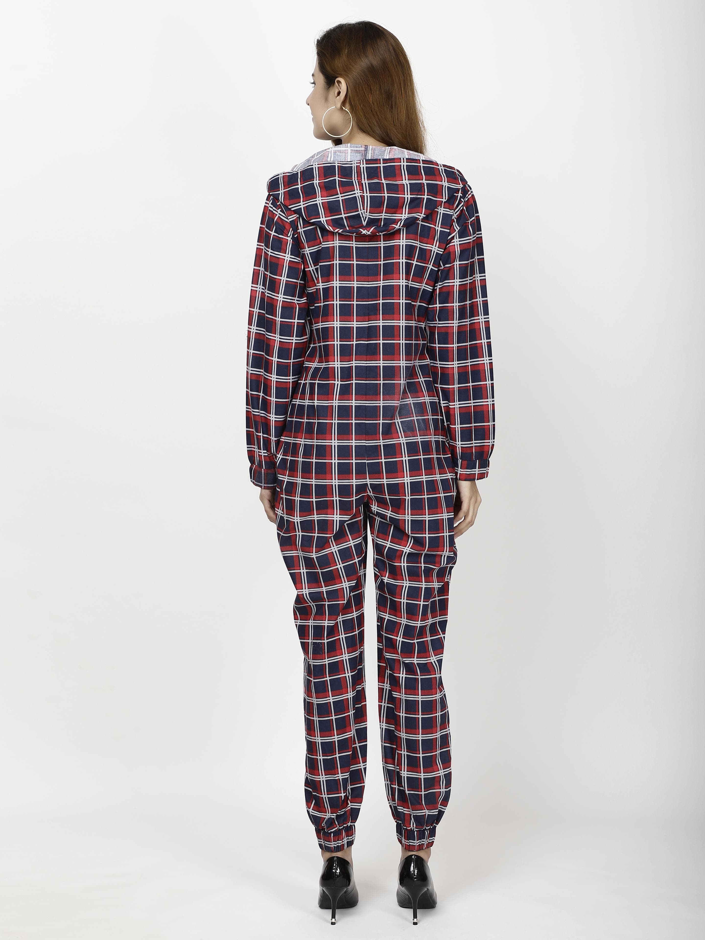 Checked Jumpsuit