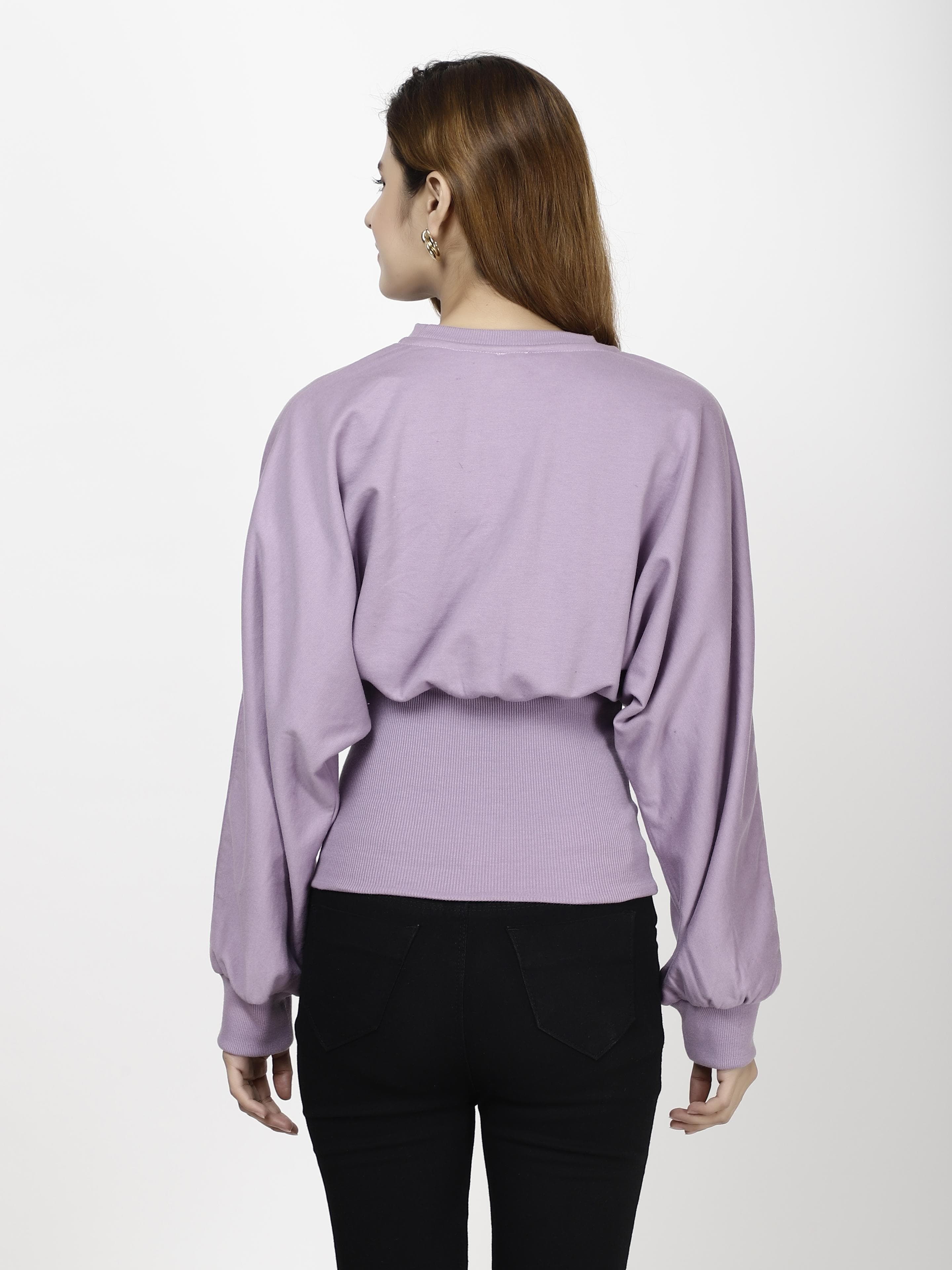Ribbed waited Womens Tops