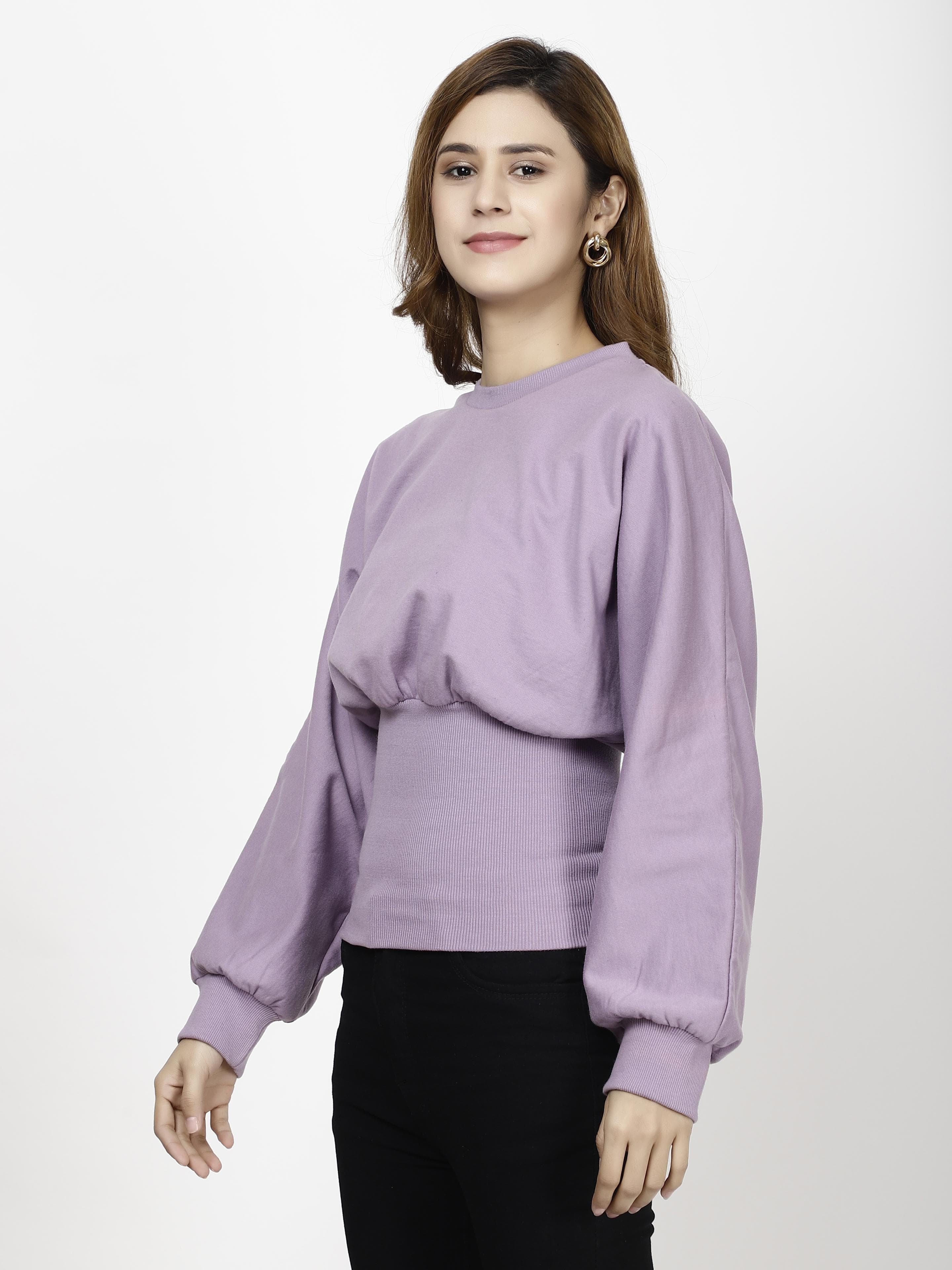 Ribbed waited Womens Tops
