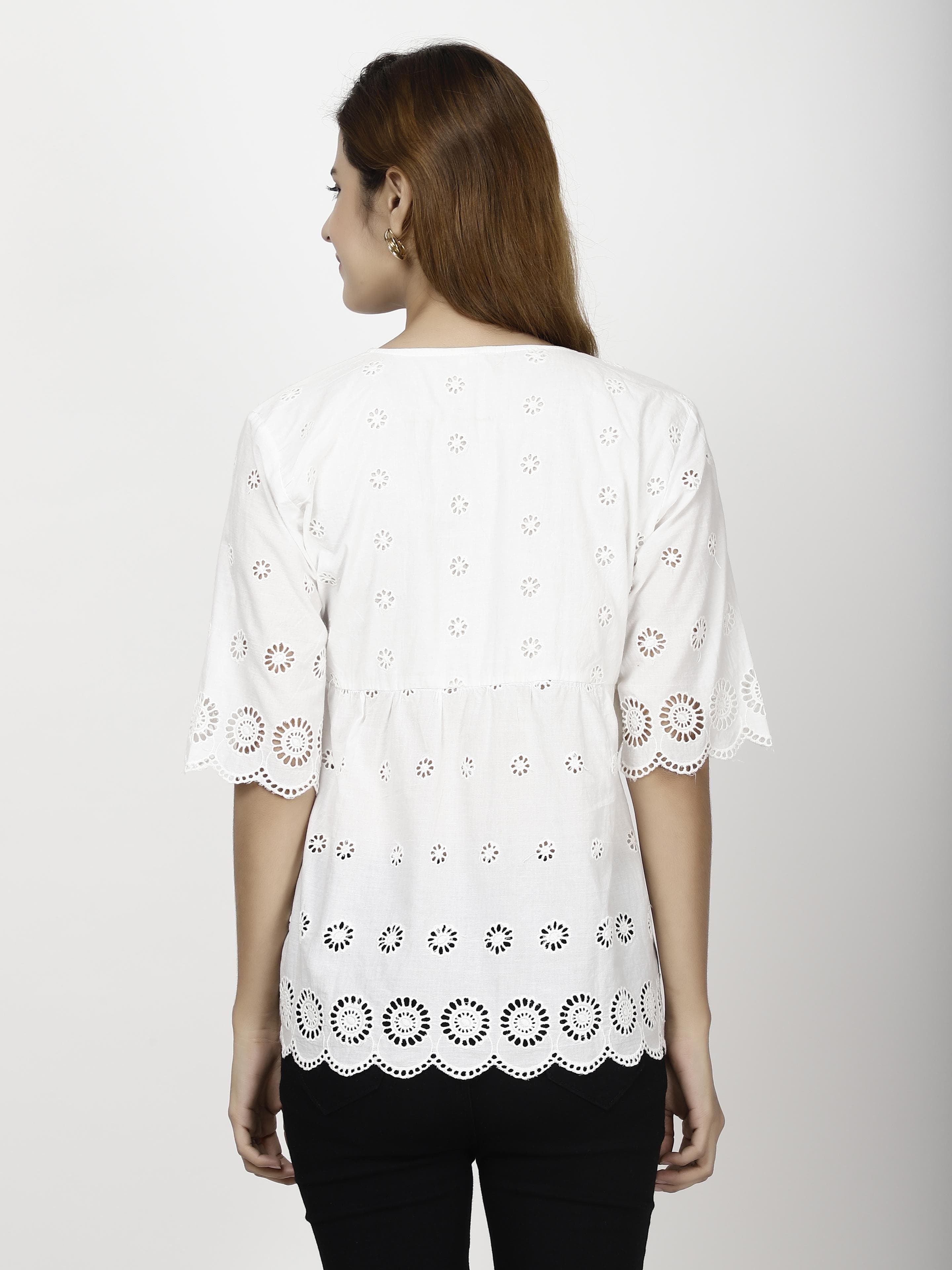 Chifley White Womens Tops