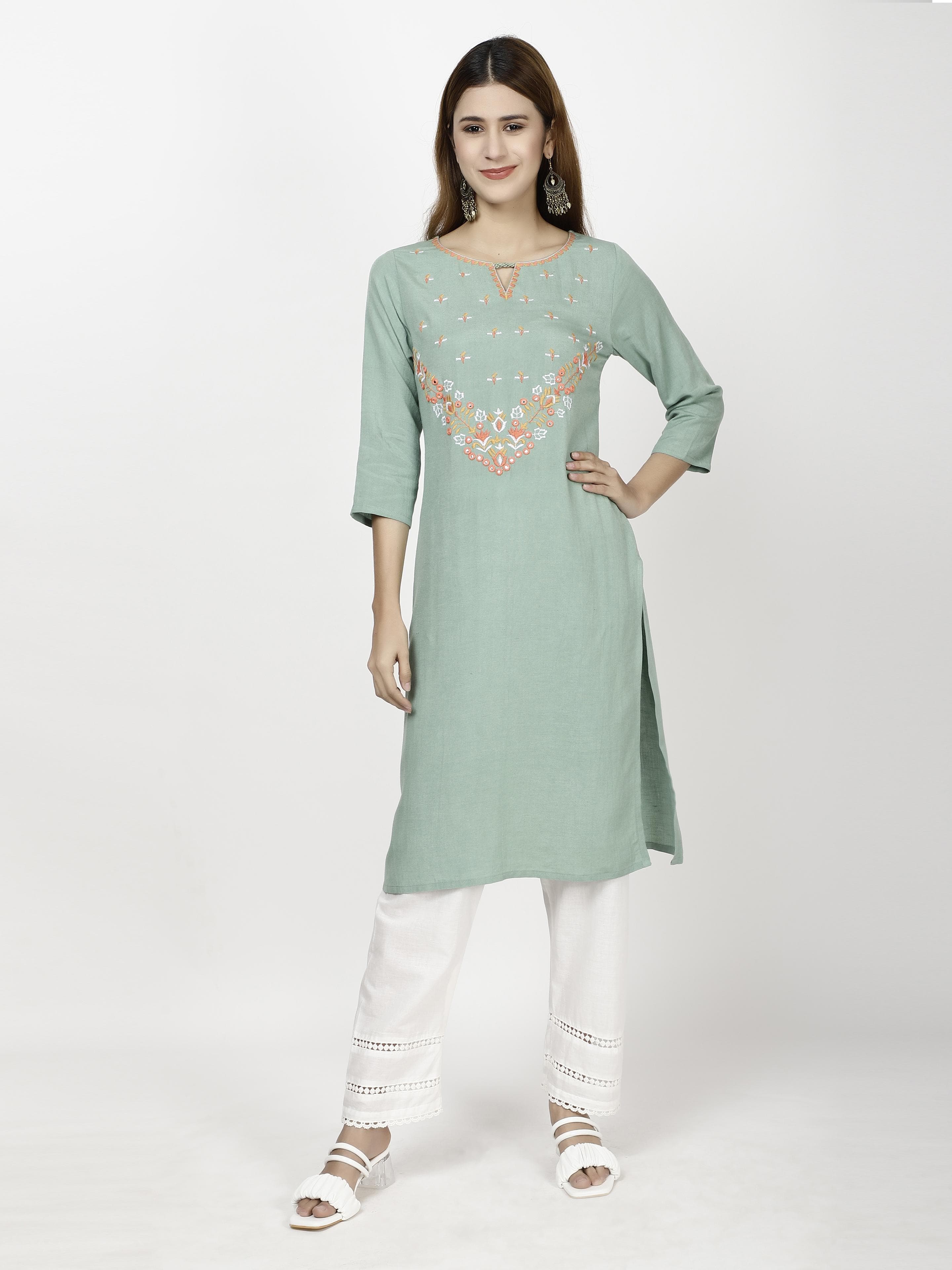 Embroidered Kurtas & Suits