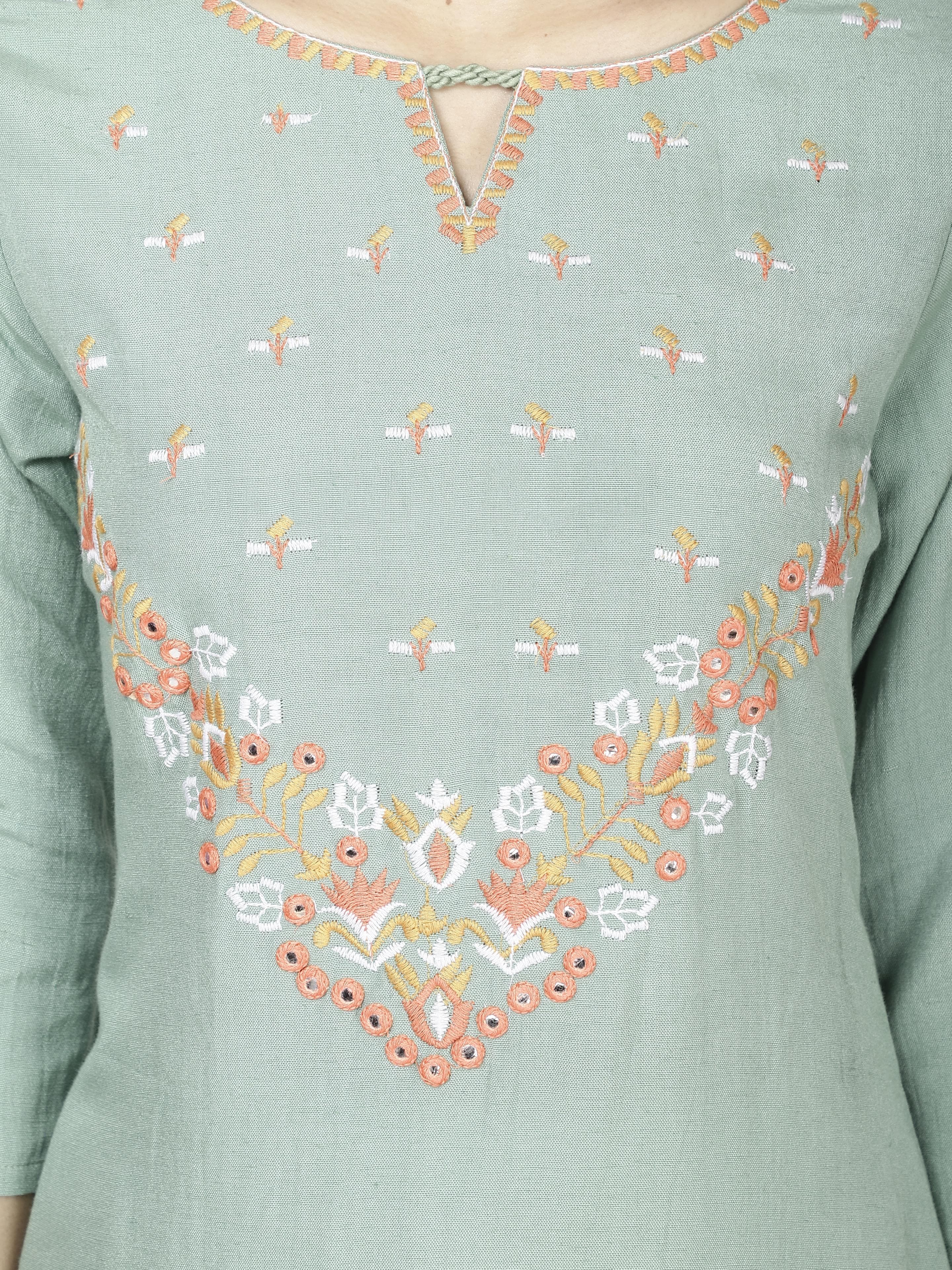 Embroidered Kurtas & Suits