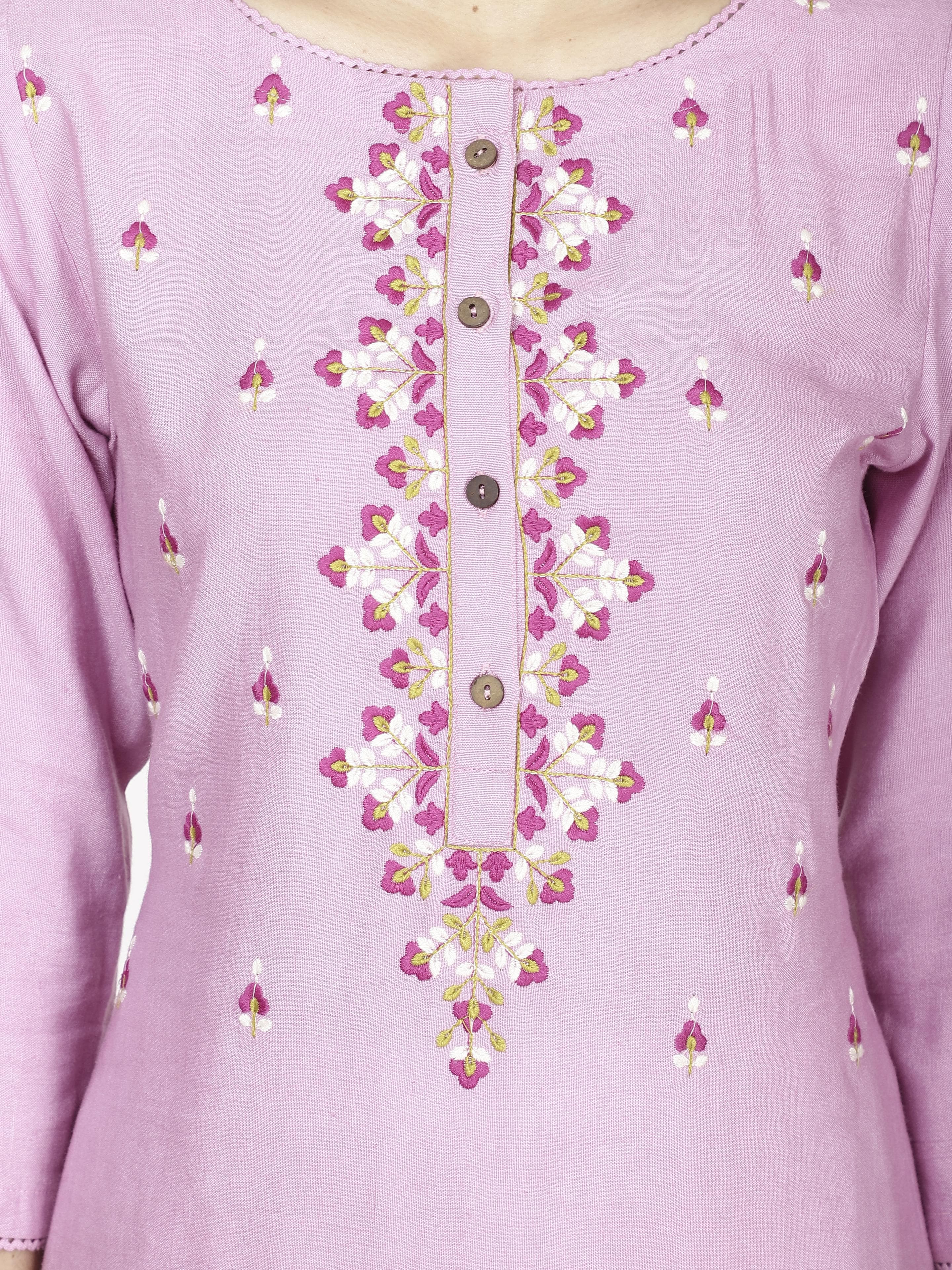 Embrodered Kurtas & Suits with front placket