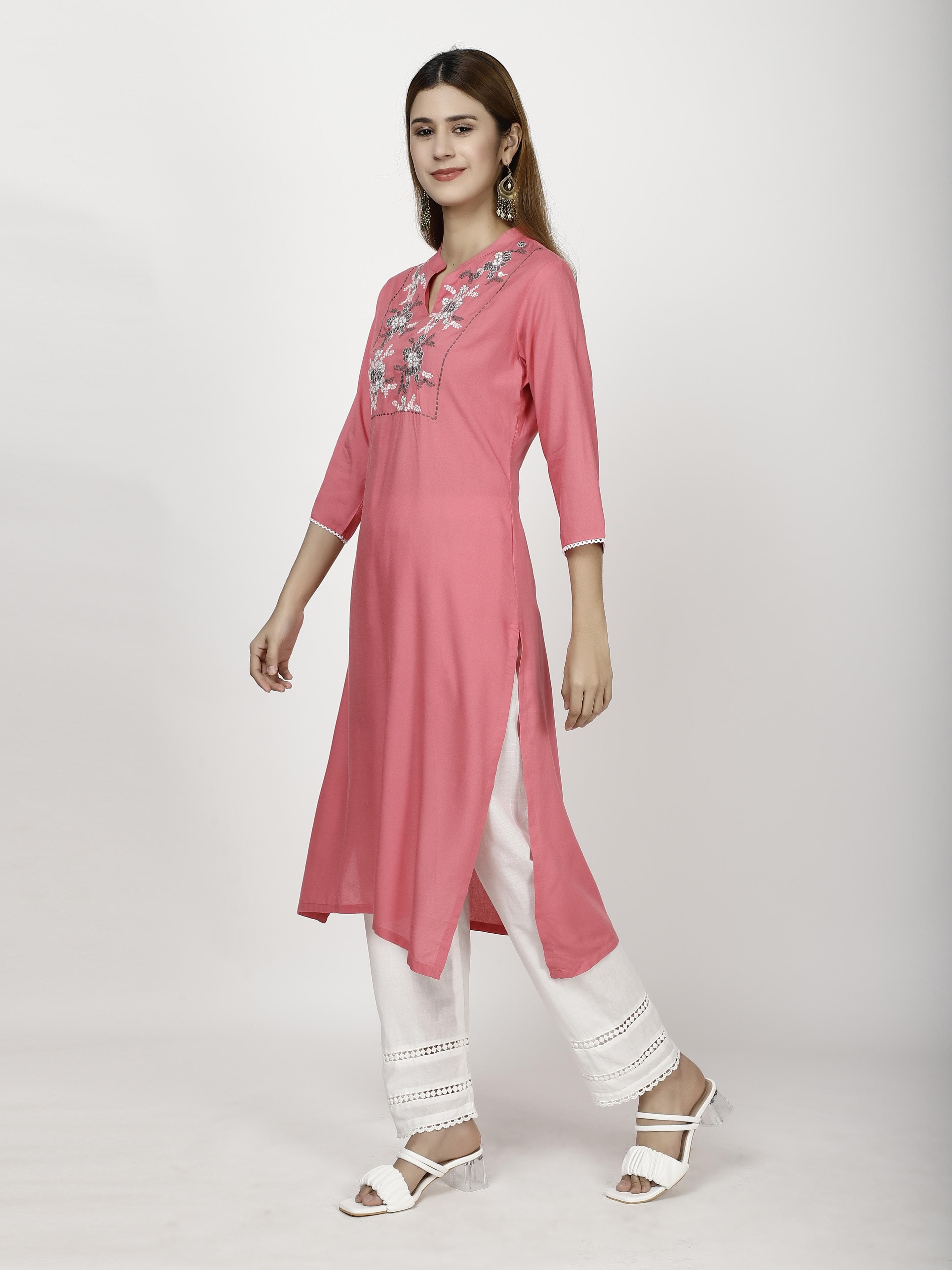 Embroidered Kurtas & Suits