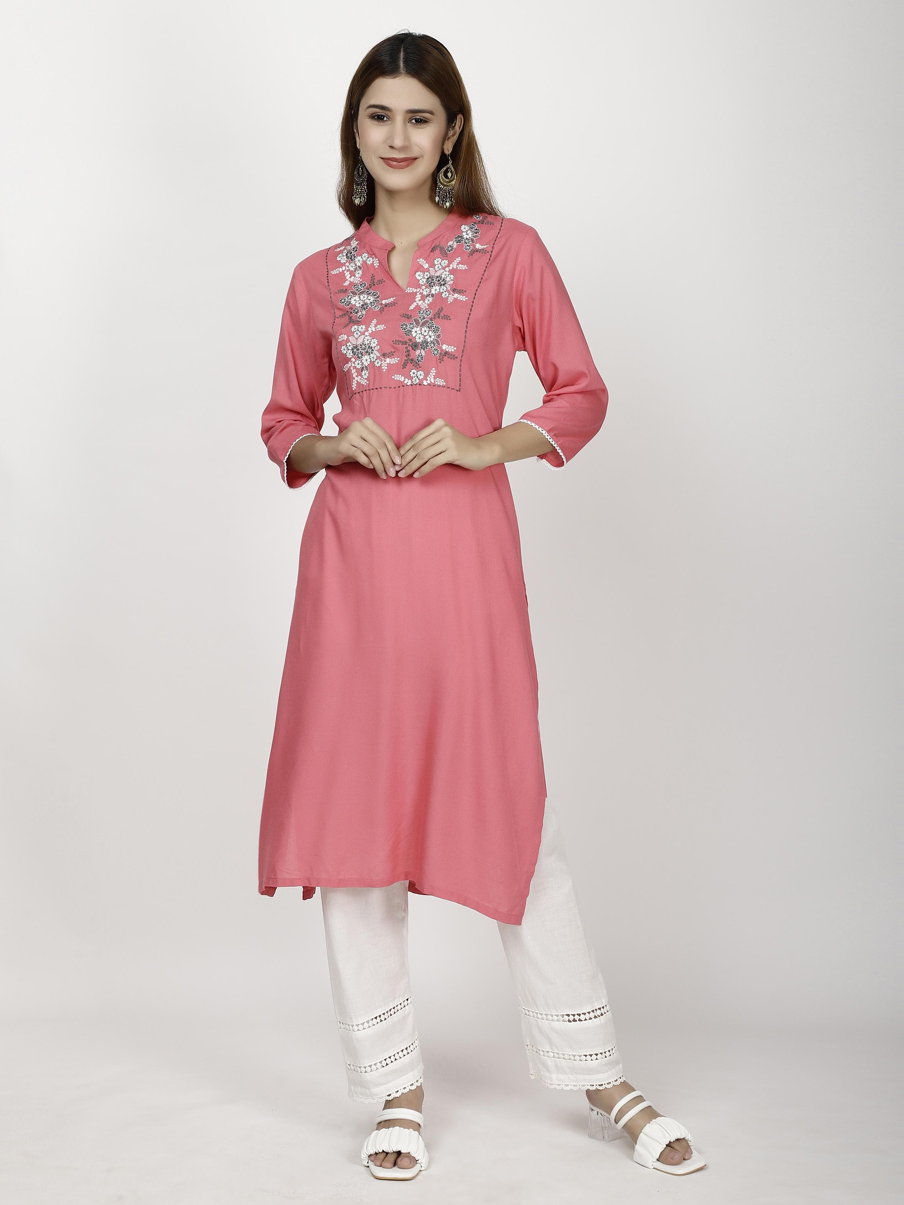 Embroidered Kurtas & Suits
