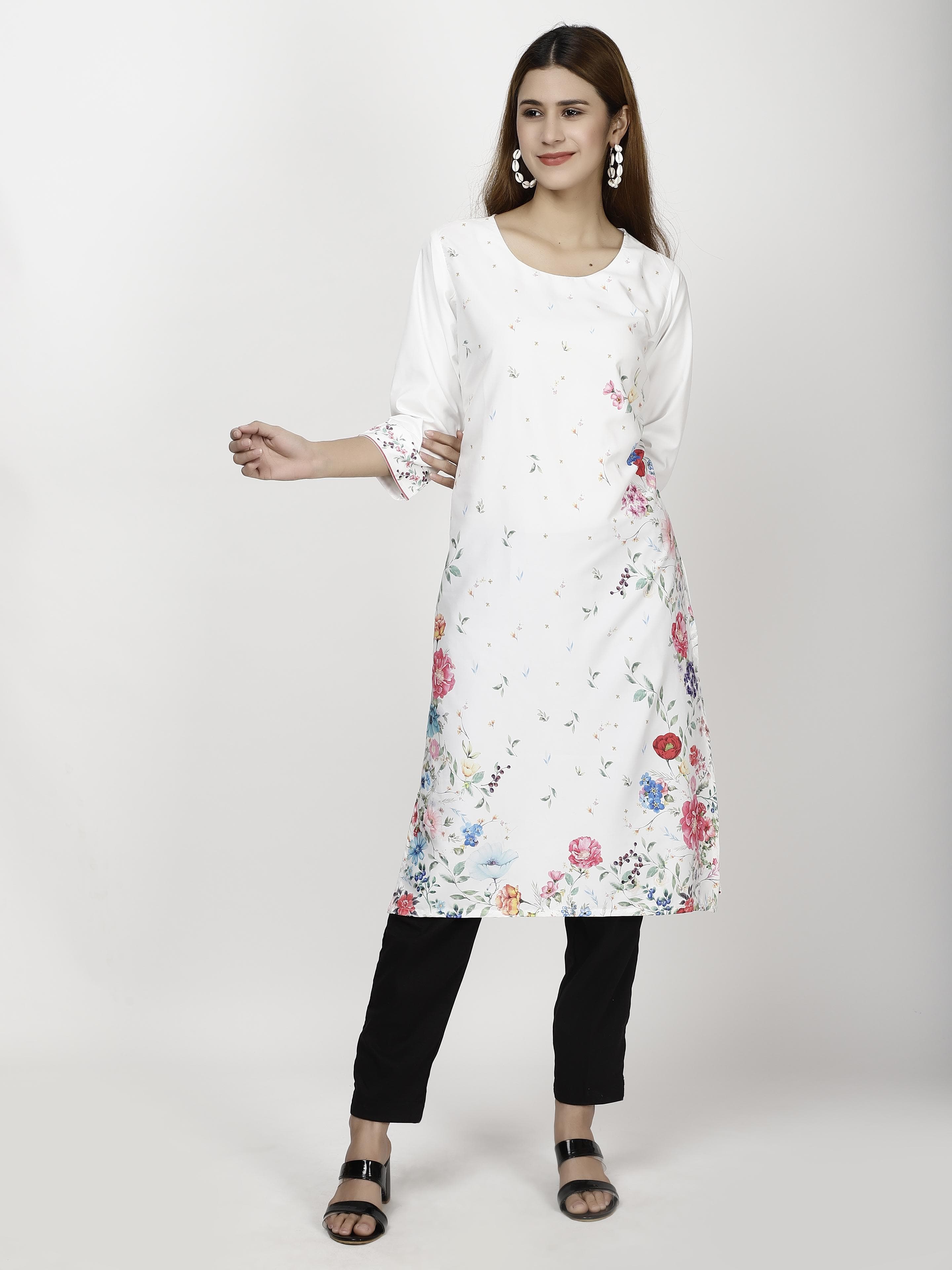 Floral printed Kurtas & Suits