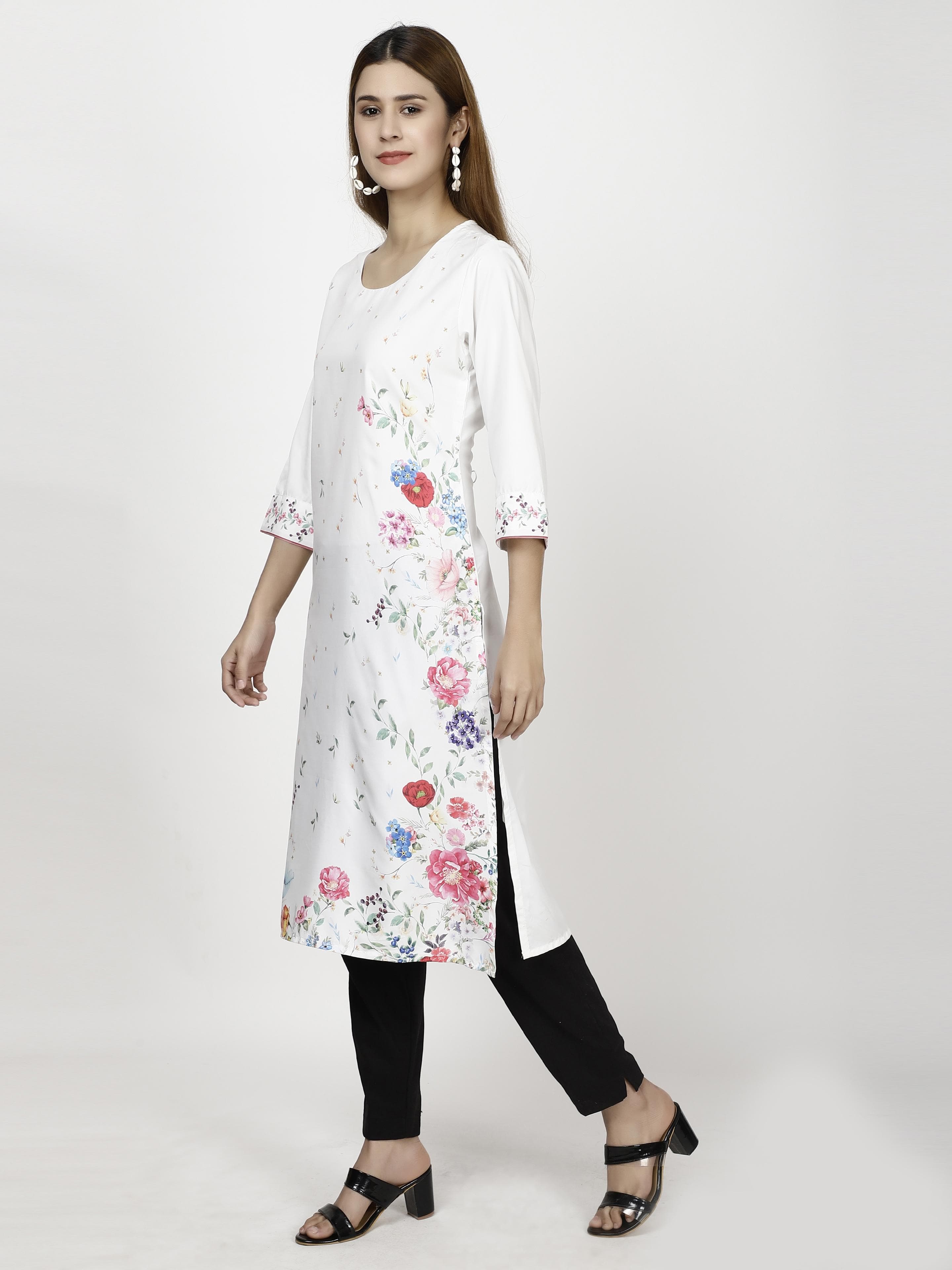 Floral printed Kurtas & Suits