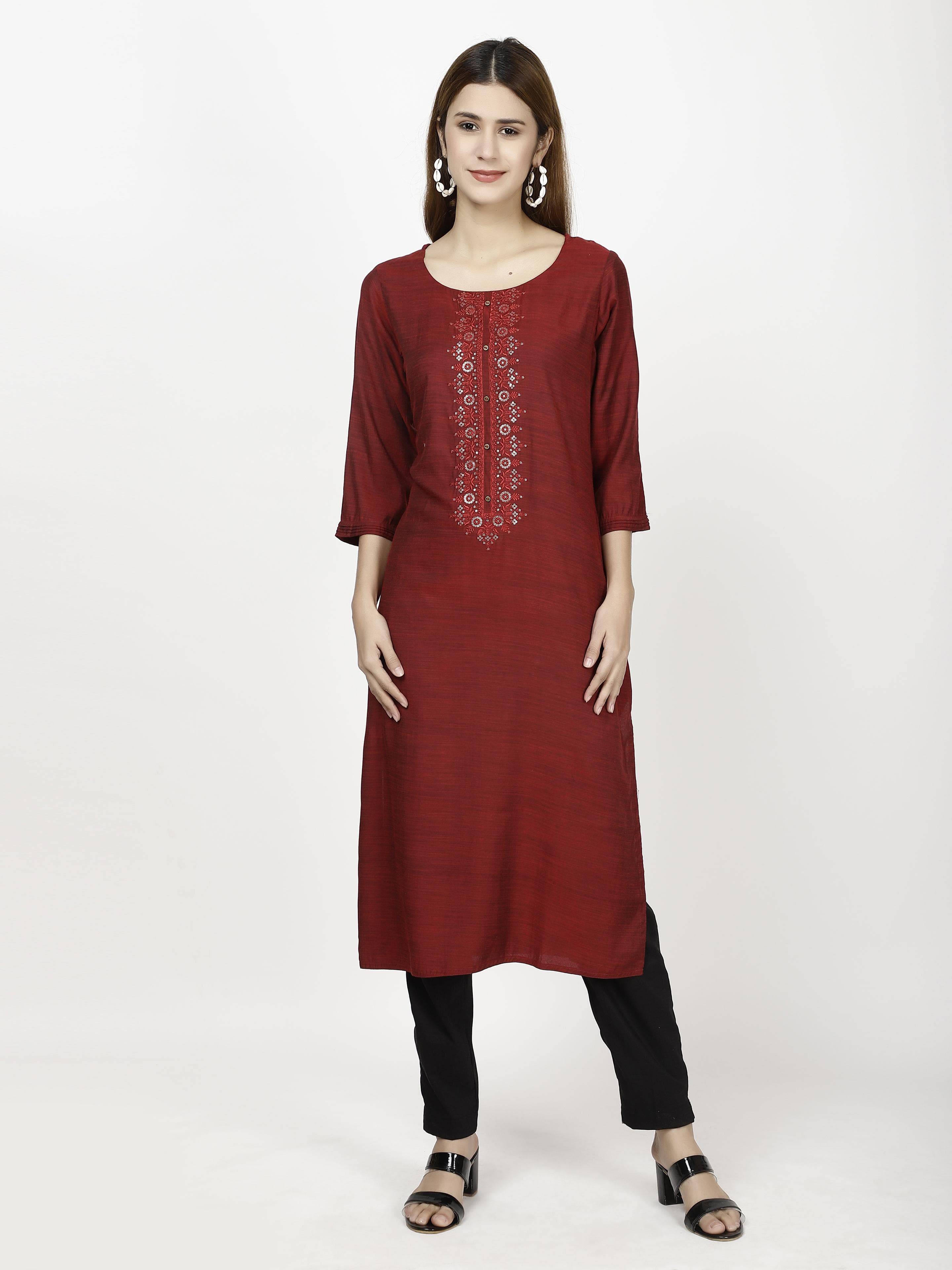 Cotton slub Kurtas & Suits