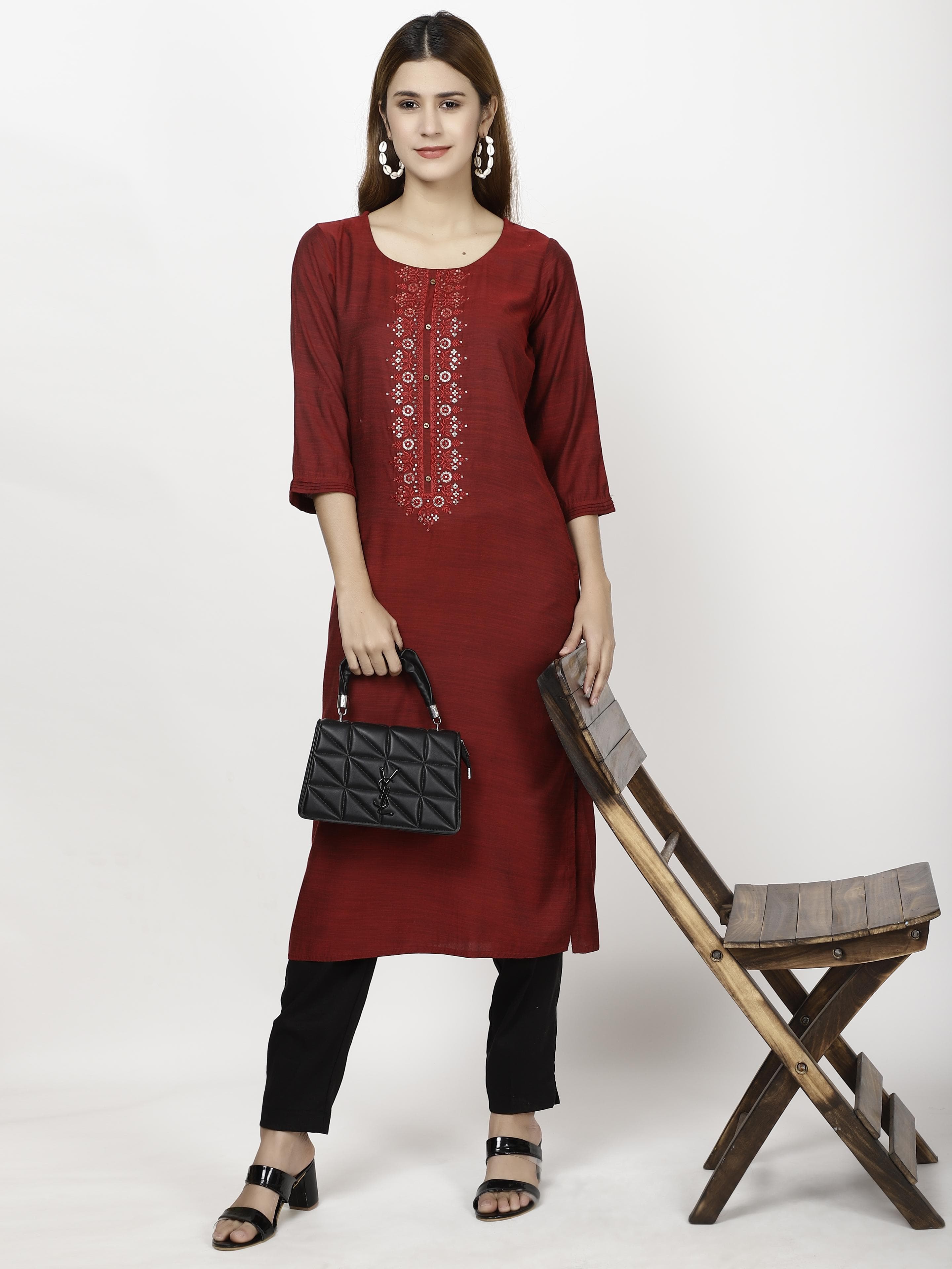 Cotton slub Kurtas & Suits