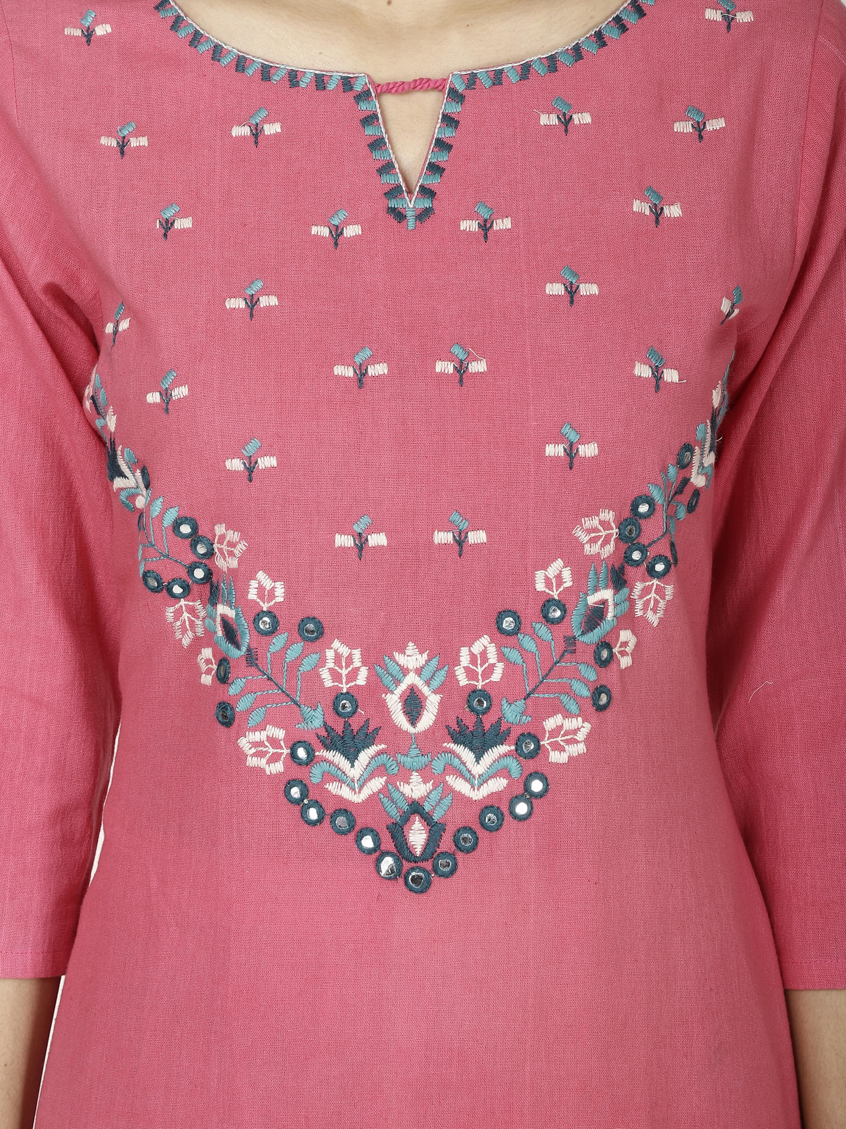Pink Kurta