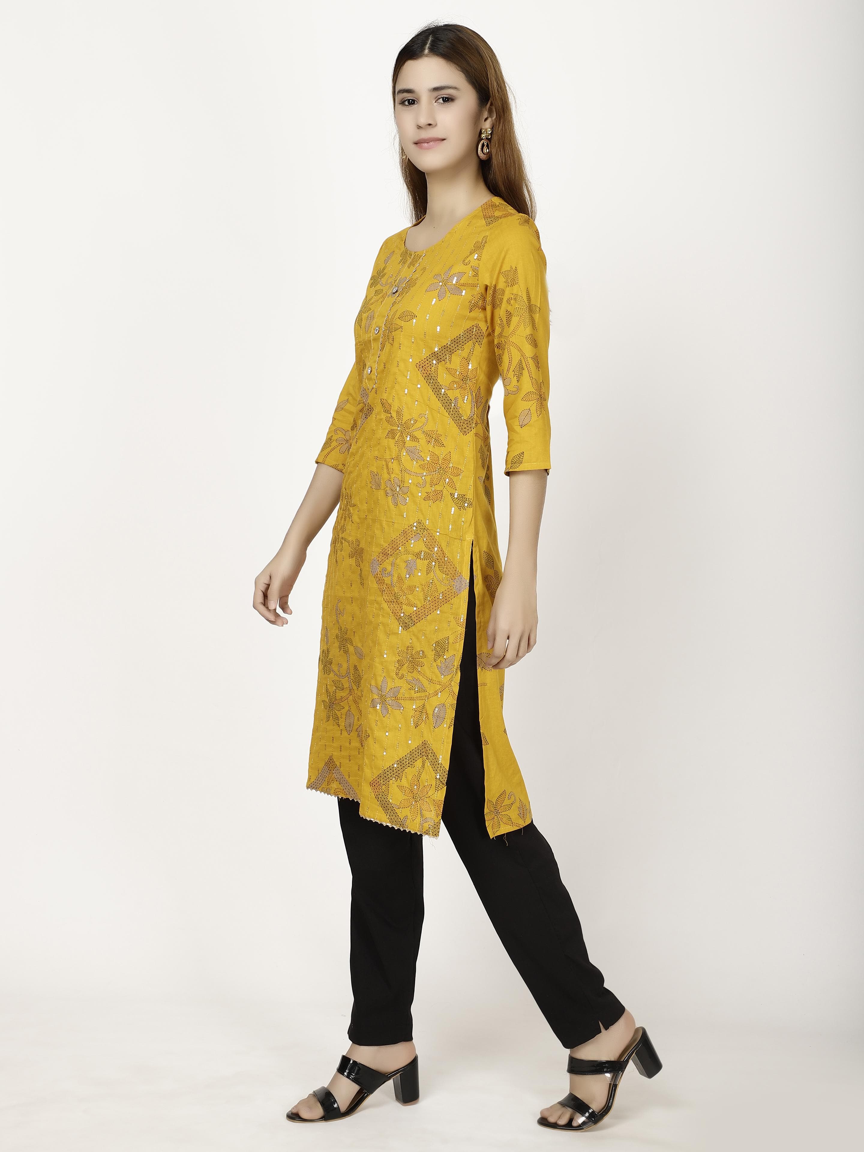 Sequen embroidered Kurta