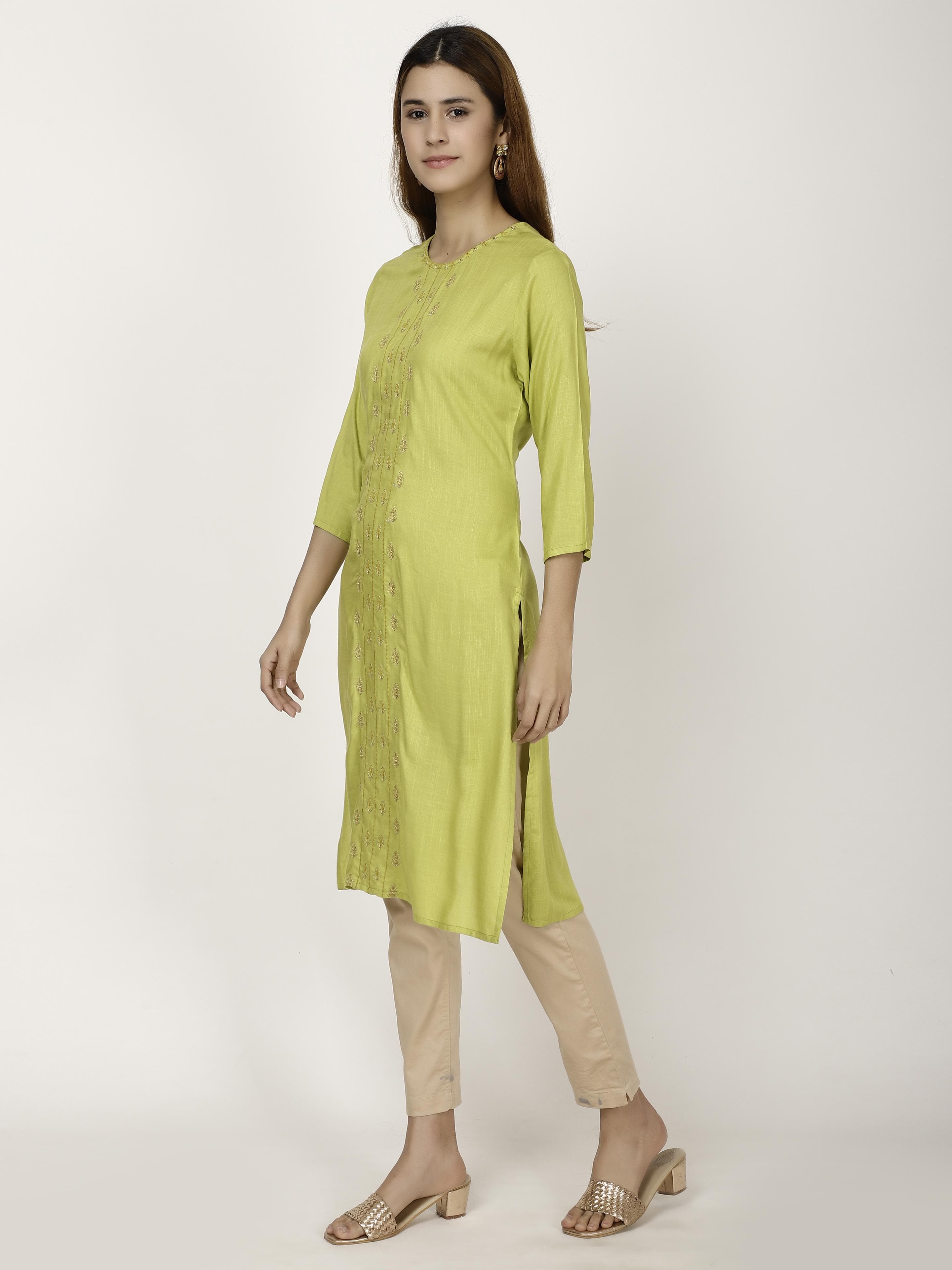Front embroidered Kurta