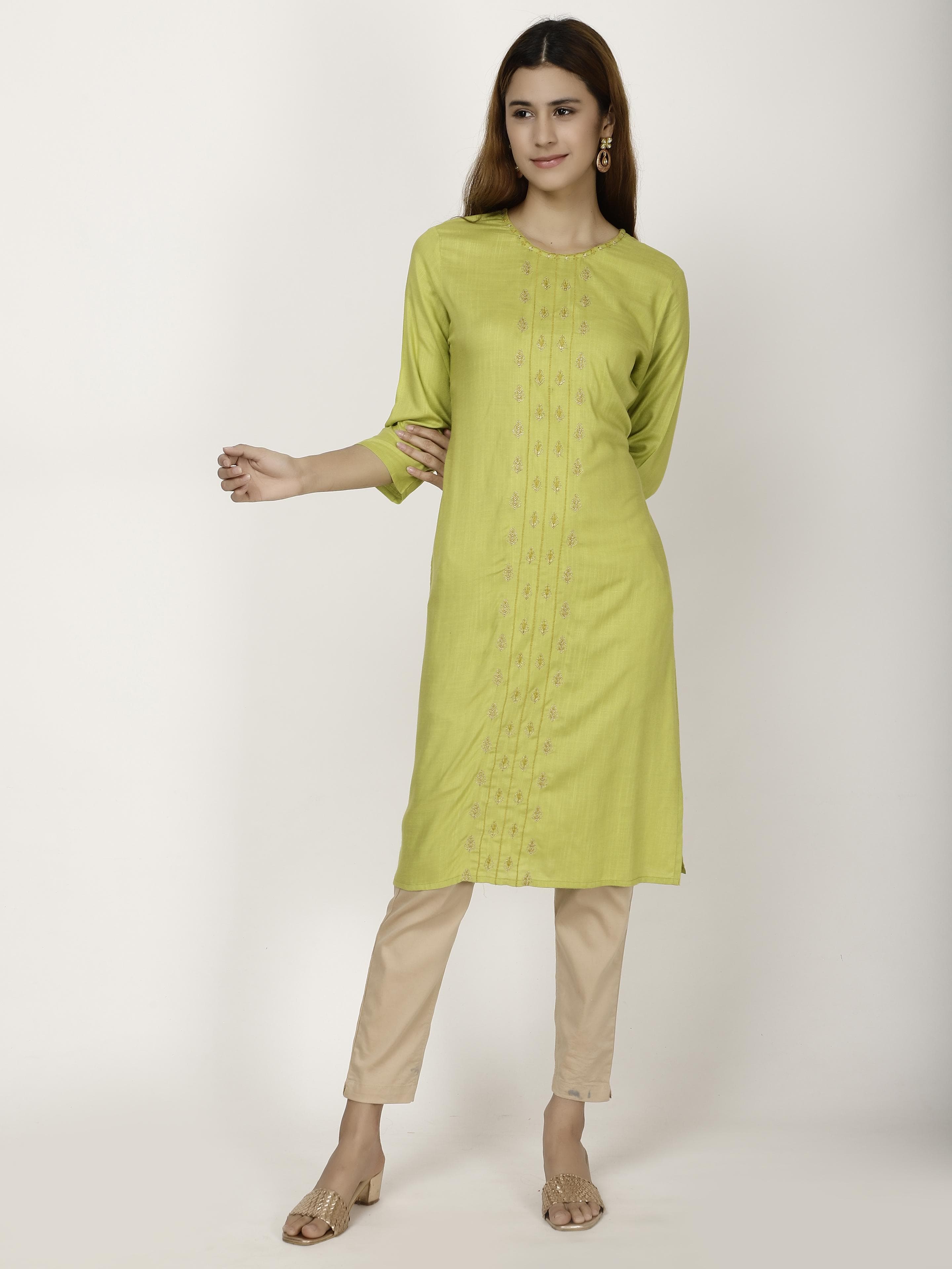 Front embroidered Kurta