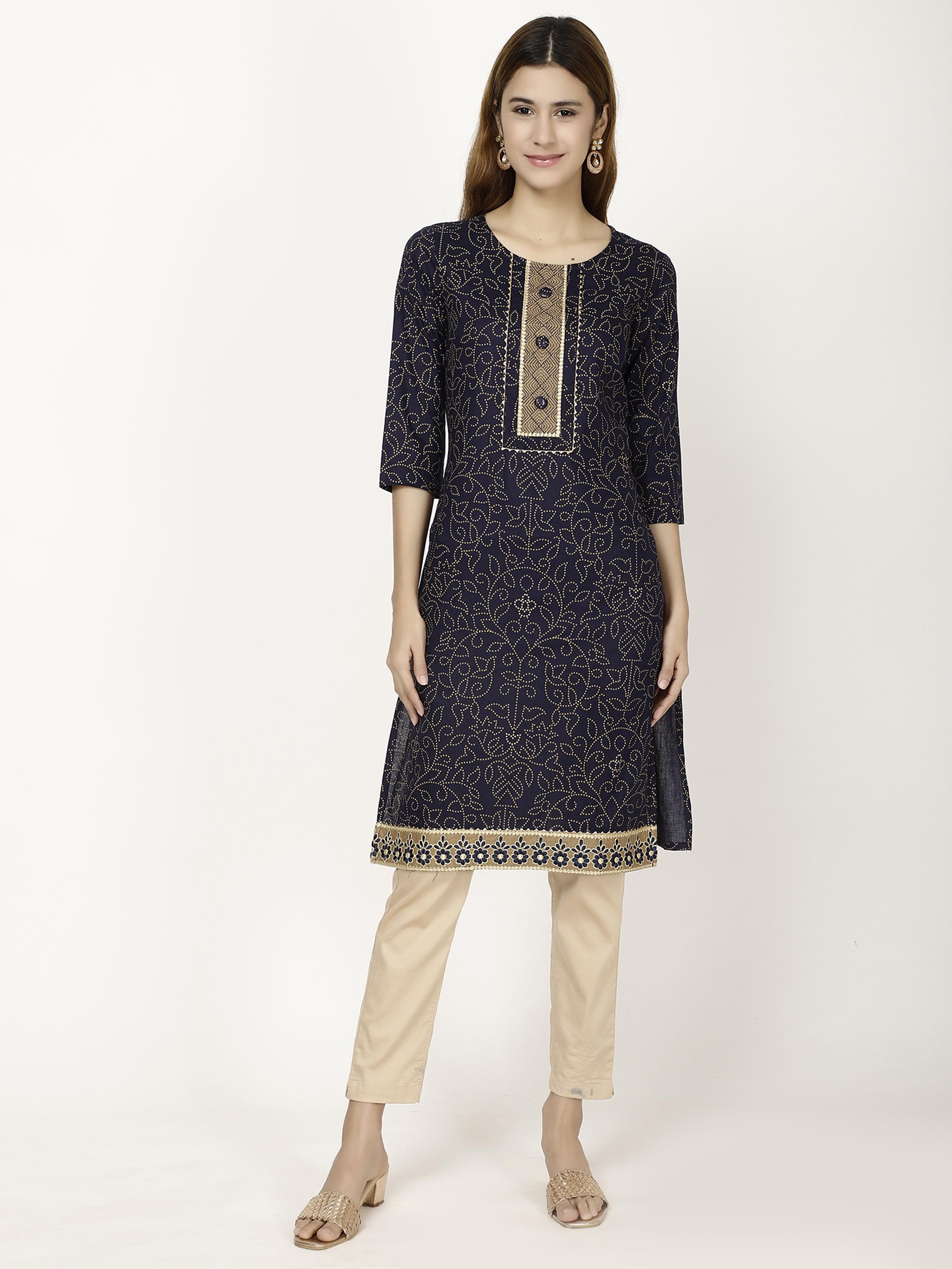 Front placket Kurta