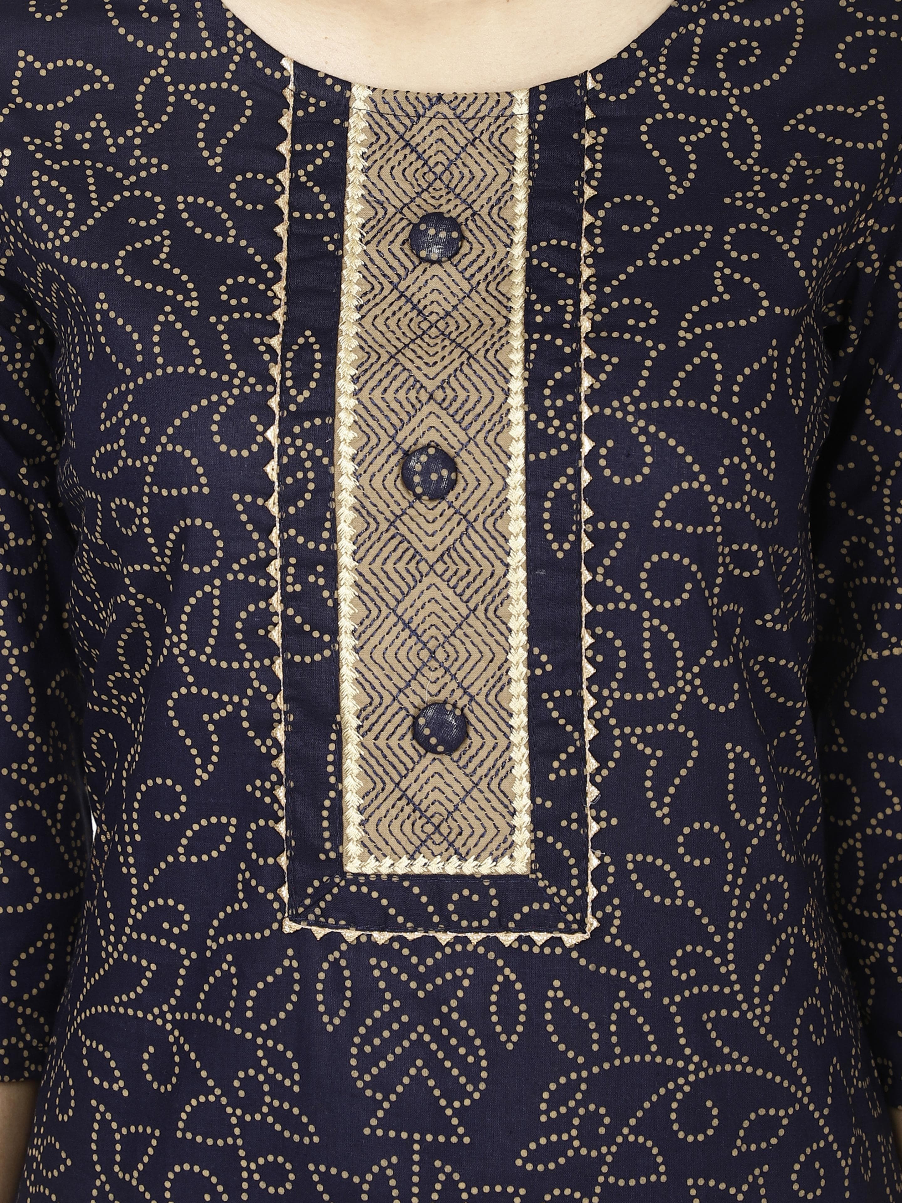 Front placket Kurta