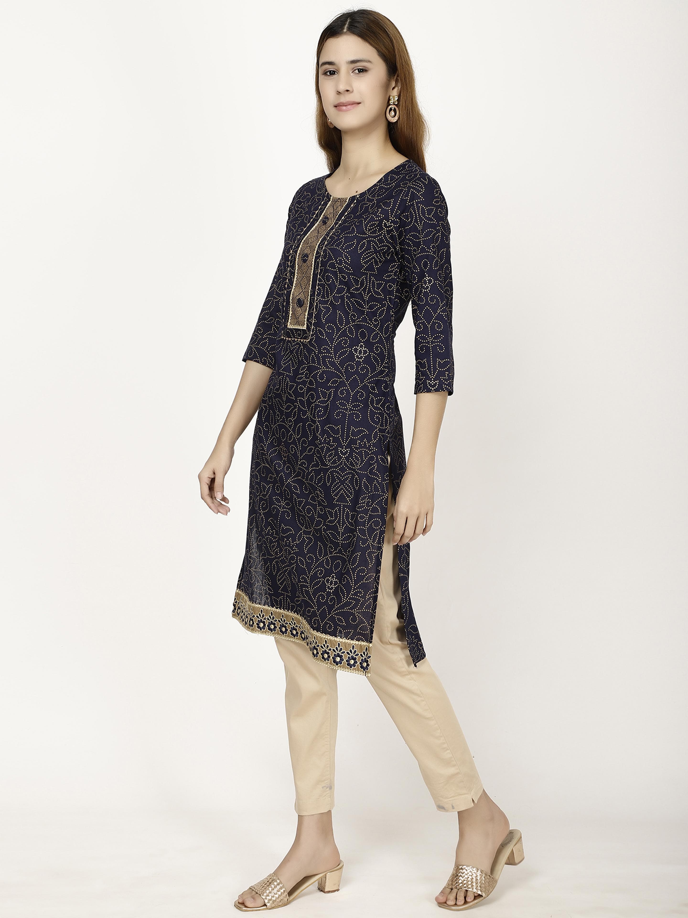 Front placket Kurta