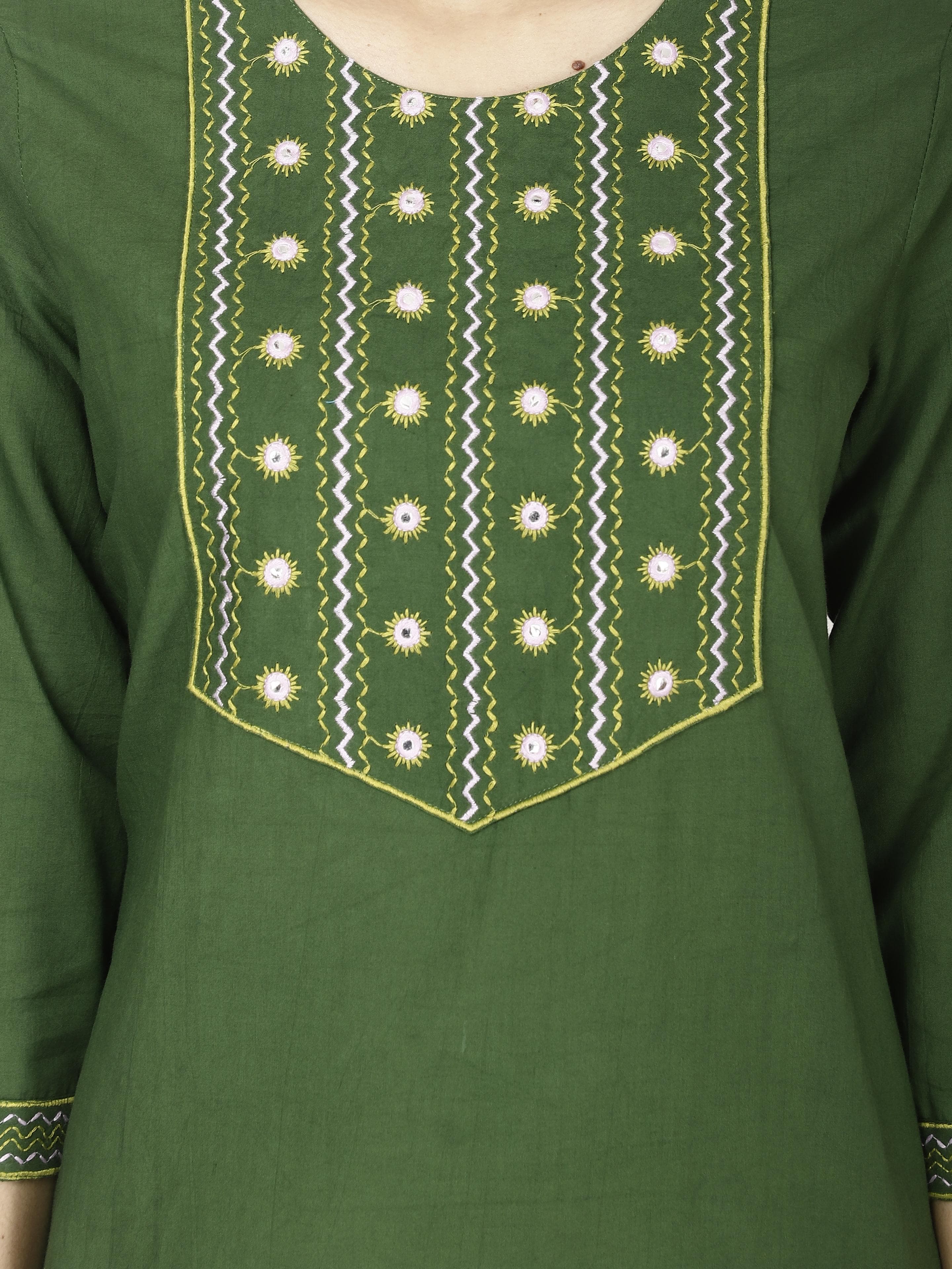 Mirror work kurta