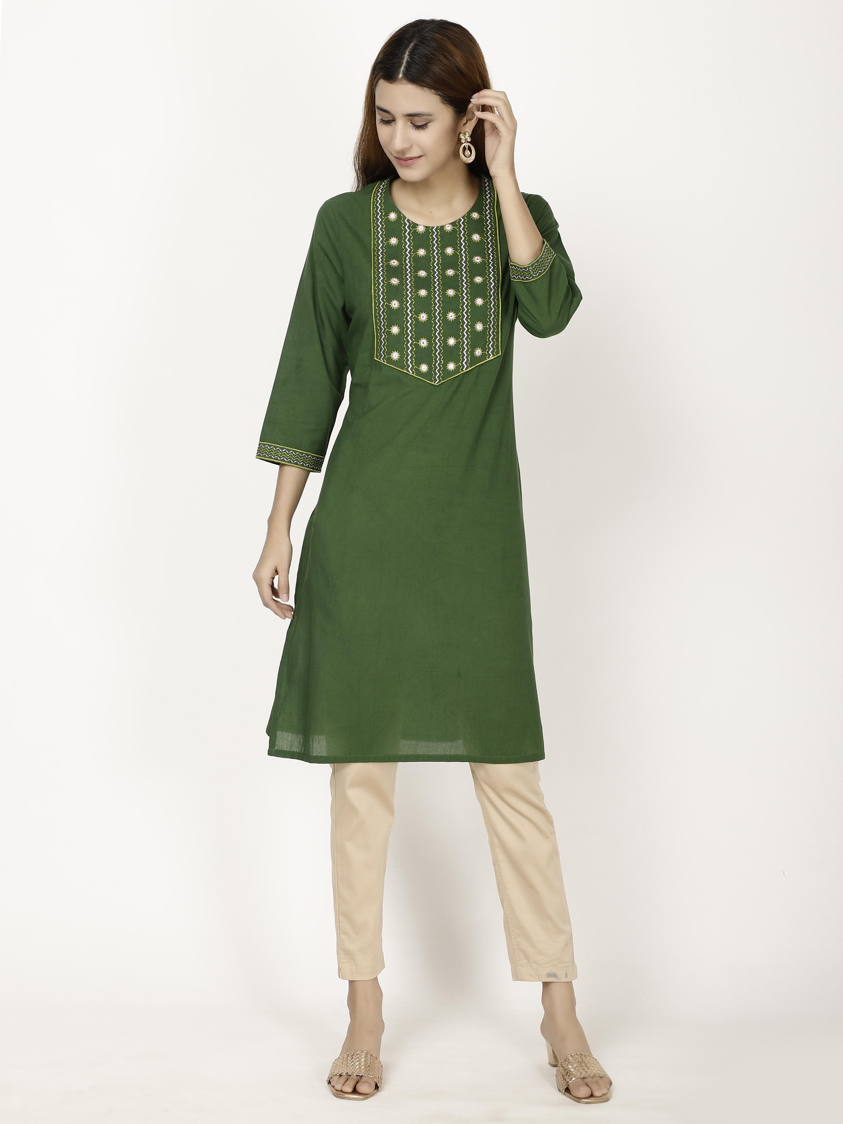 Mirror work kurta