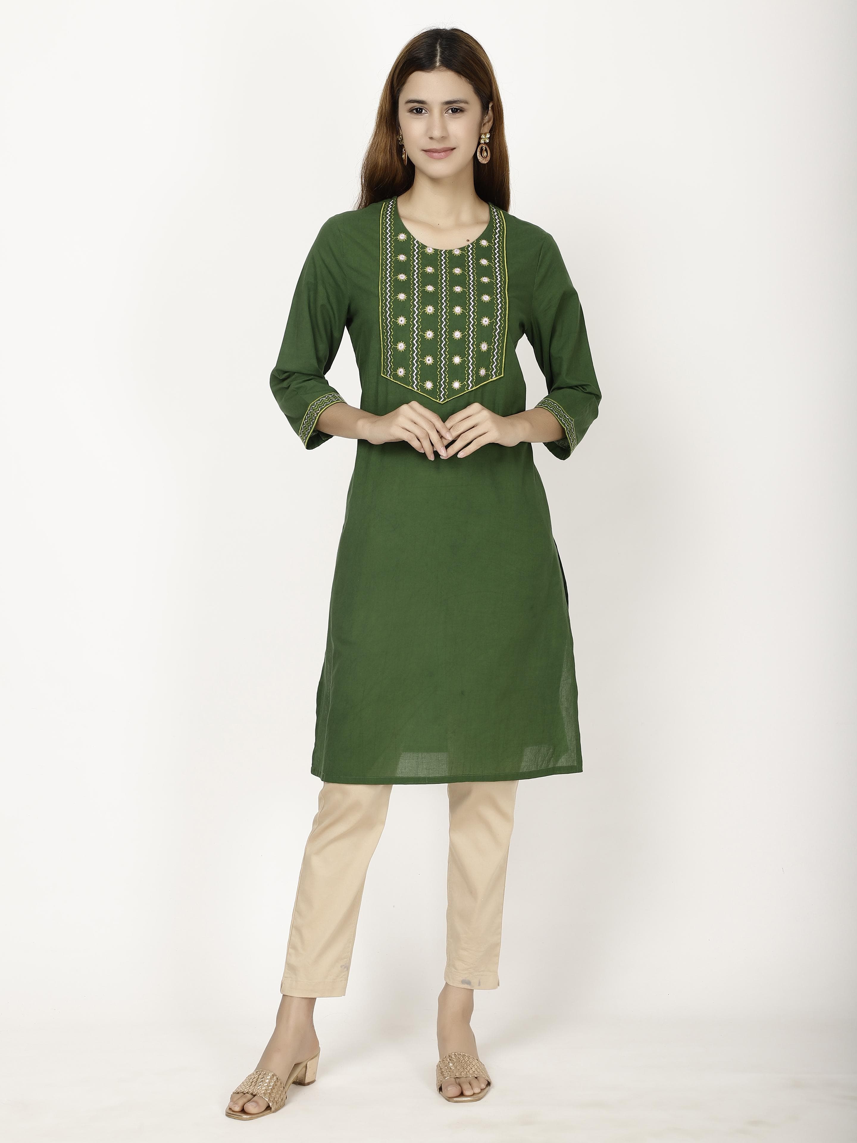 Mirror work kurta