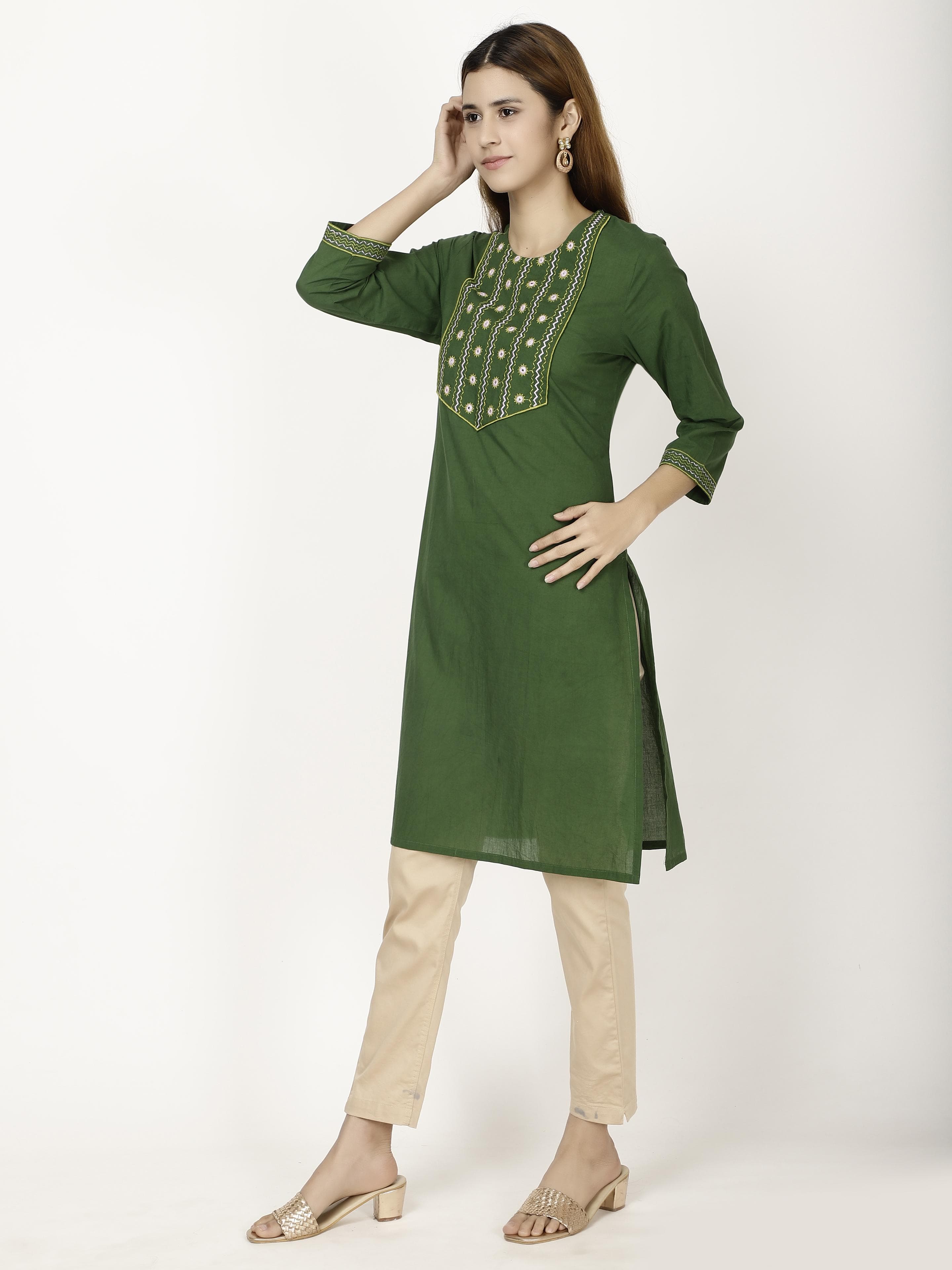 Mirror work kurta