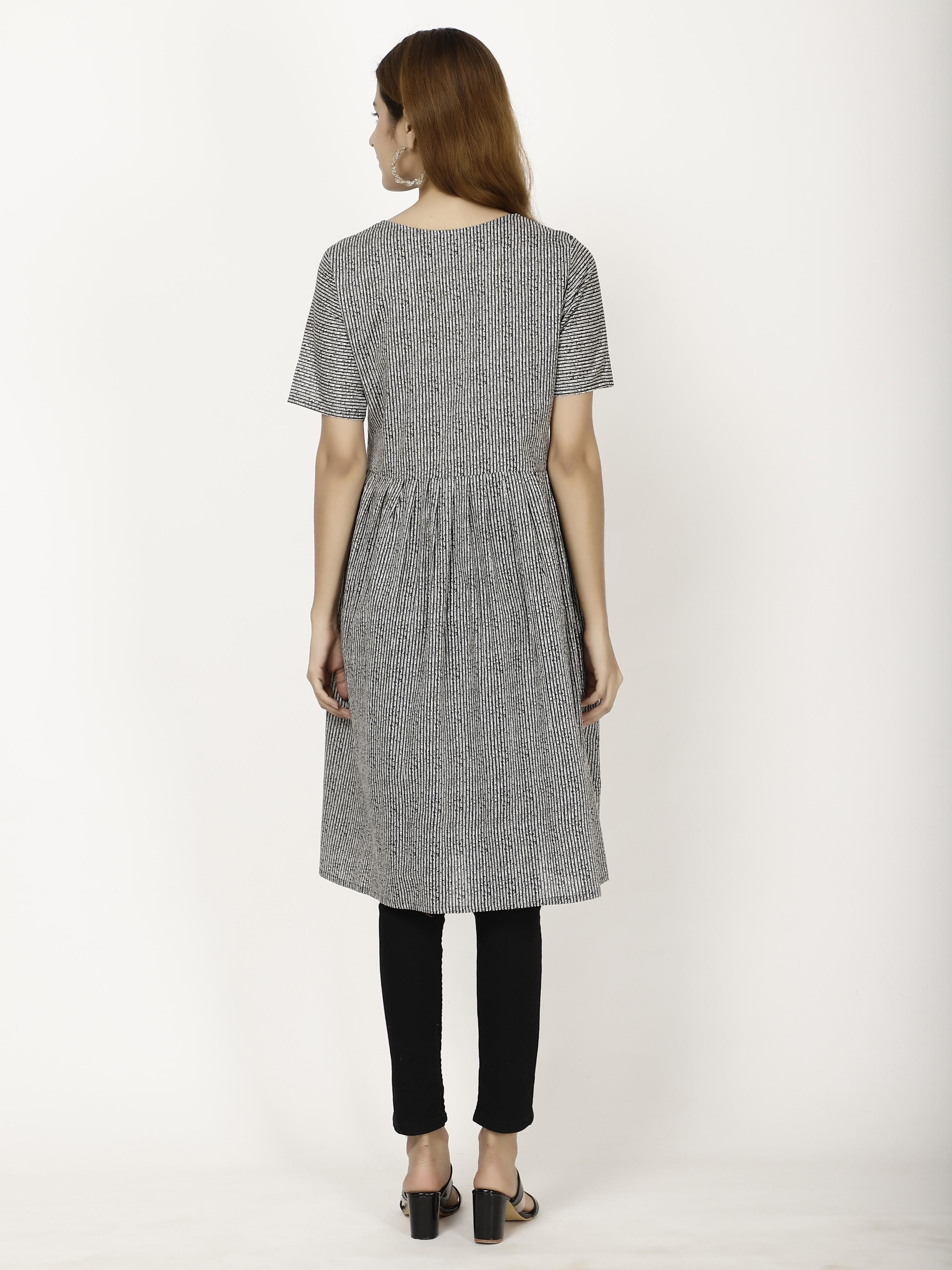 Striped Flared kurta