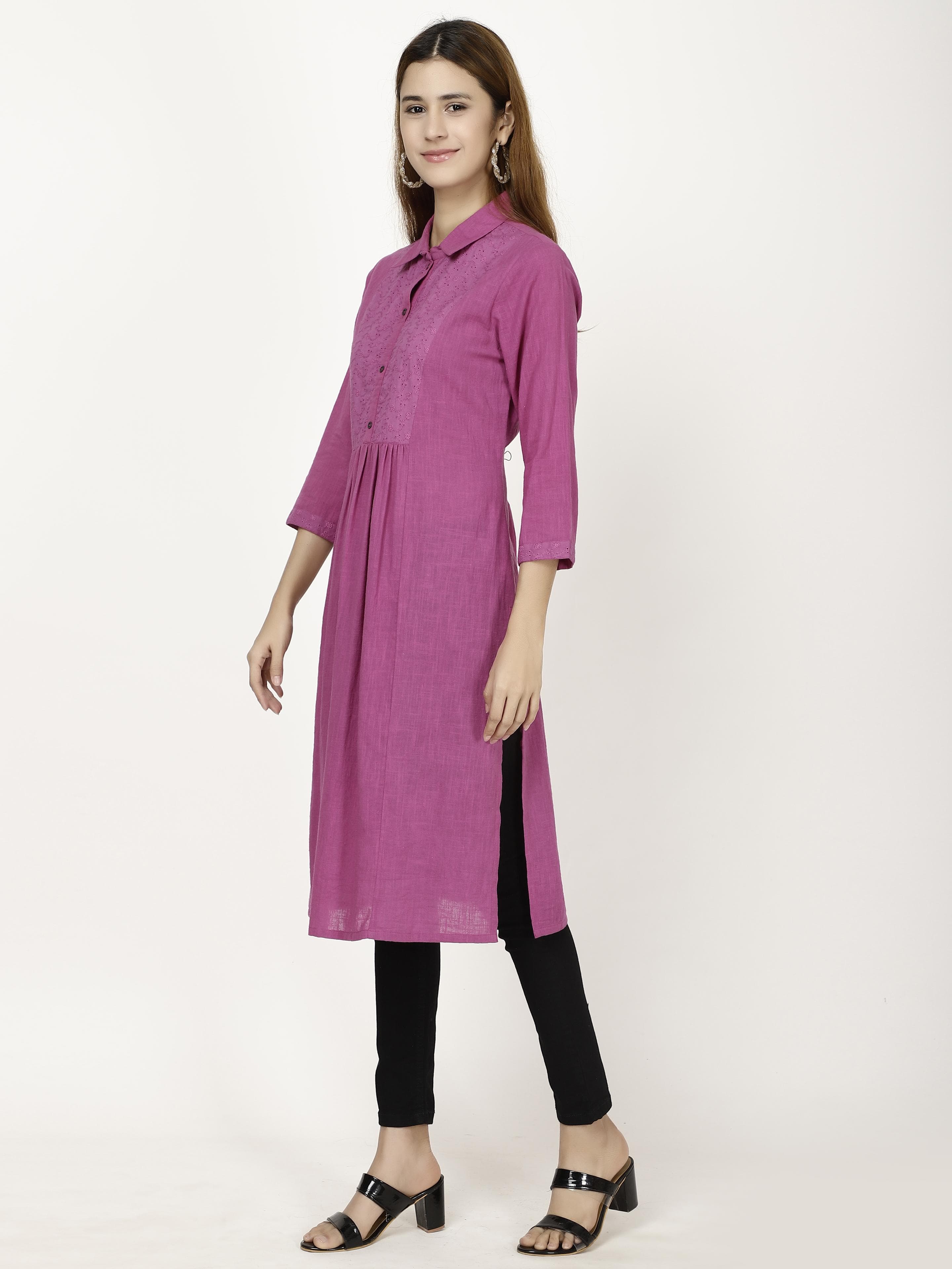 Cotton A-line Kurta