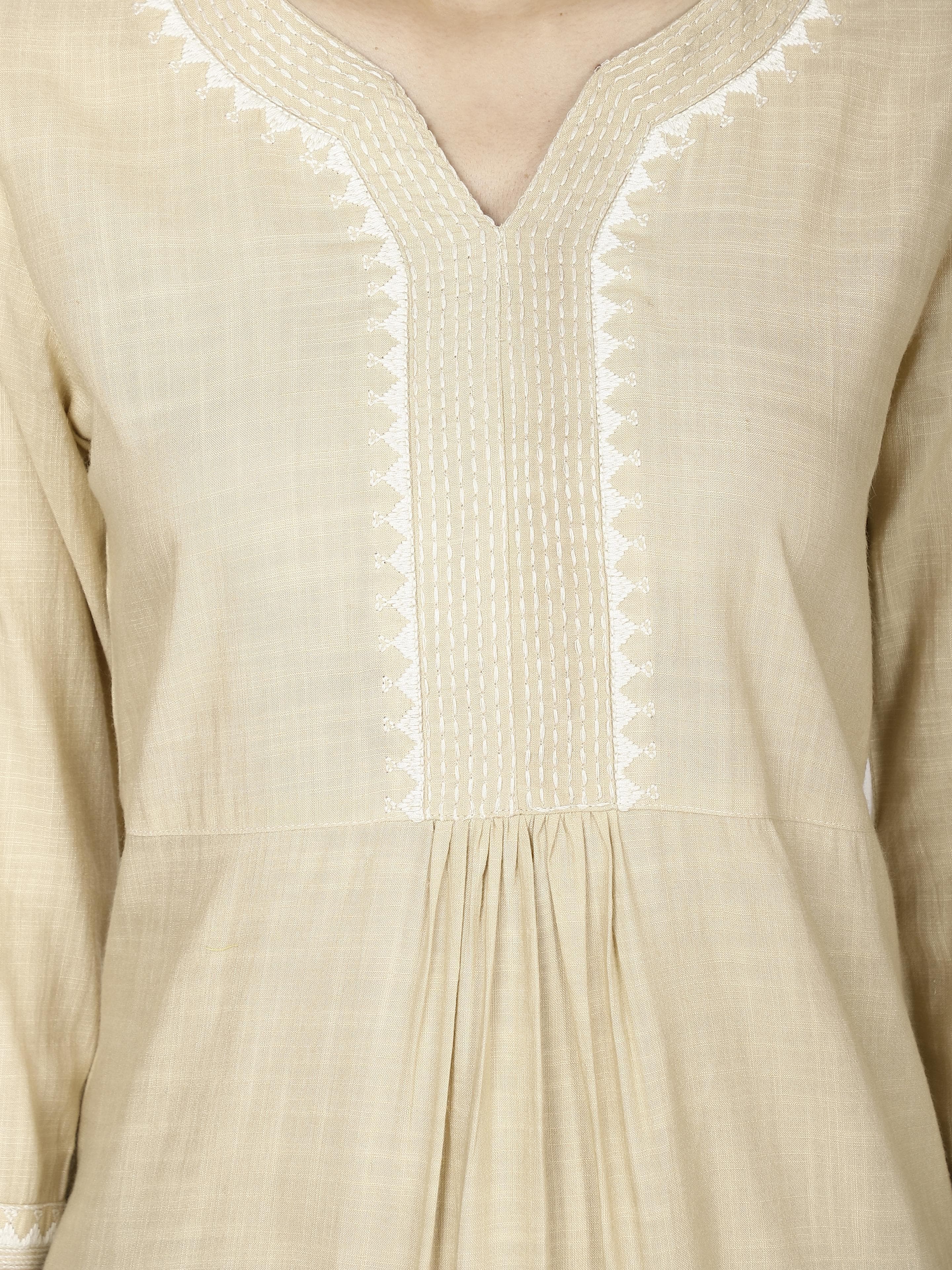 Womens embroidered short kurta