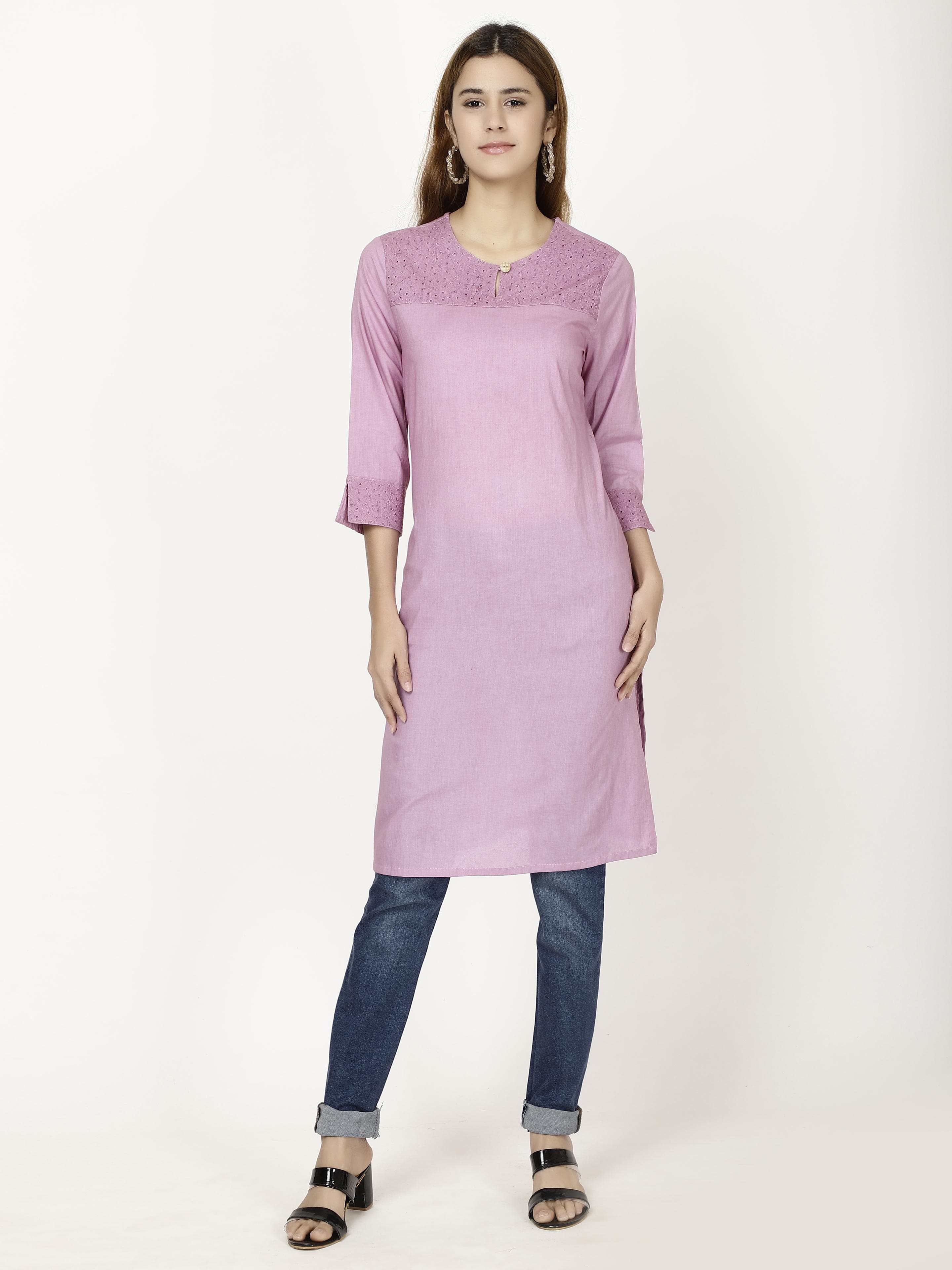 Solid Staright fit kurta