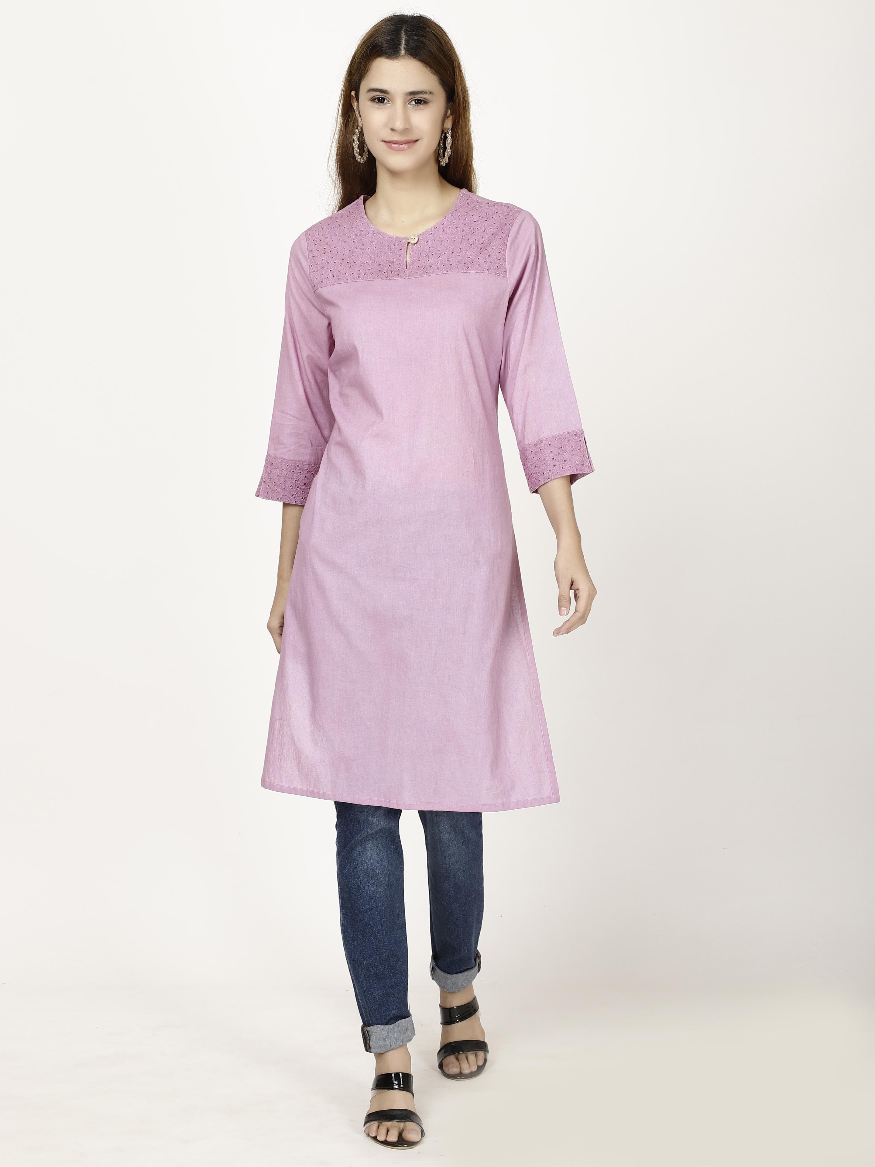 Solid Staright fit kurta