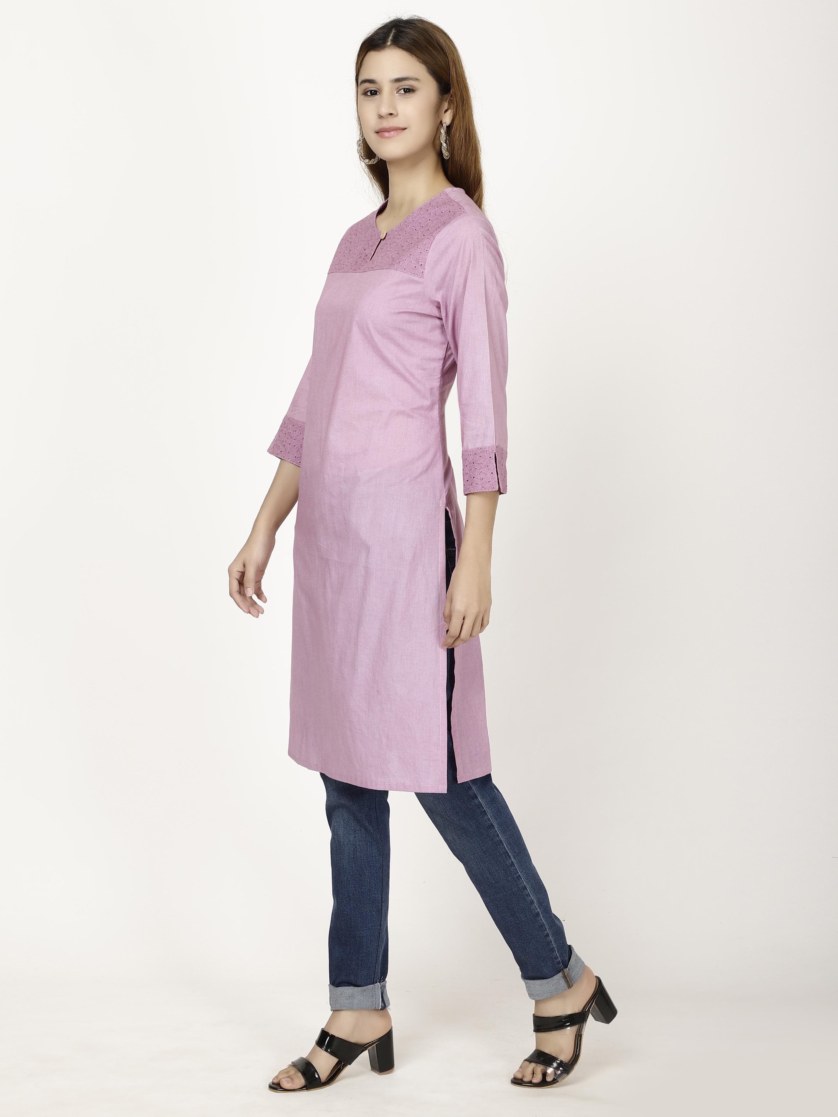Solid Staright fit kurta