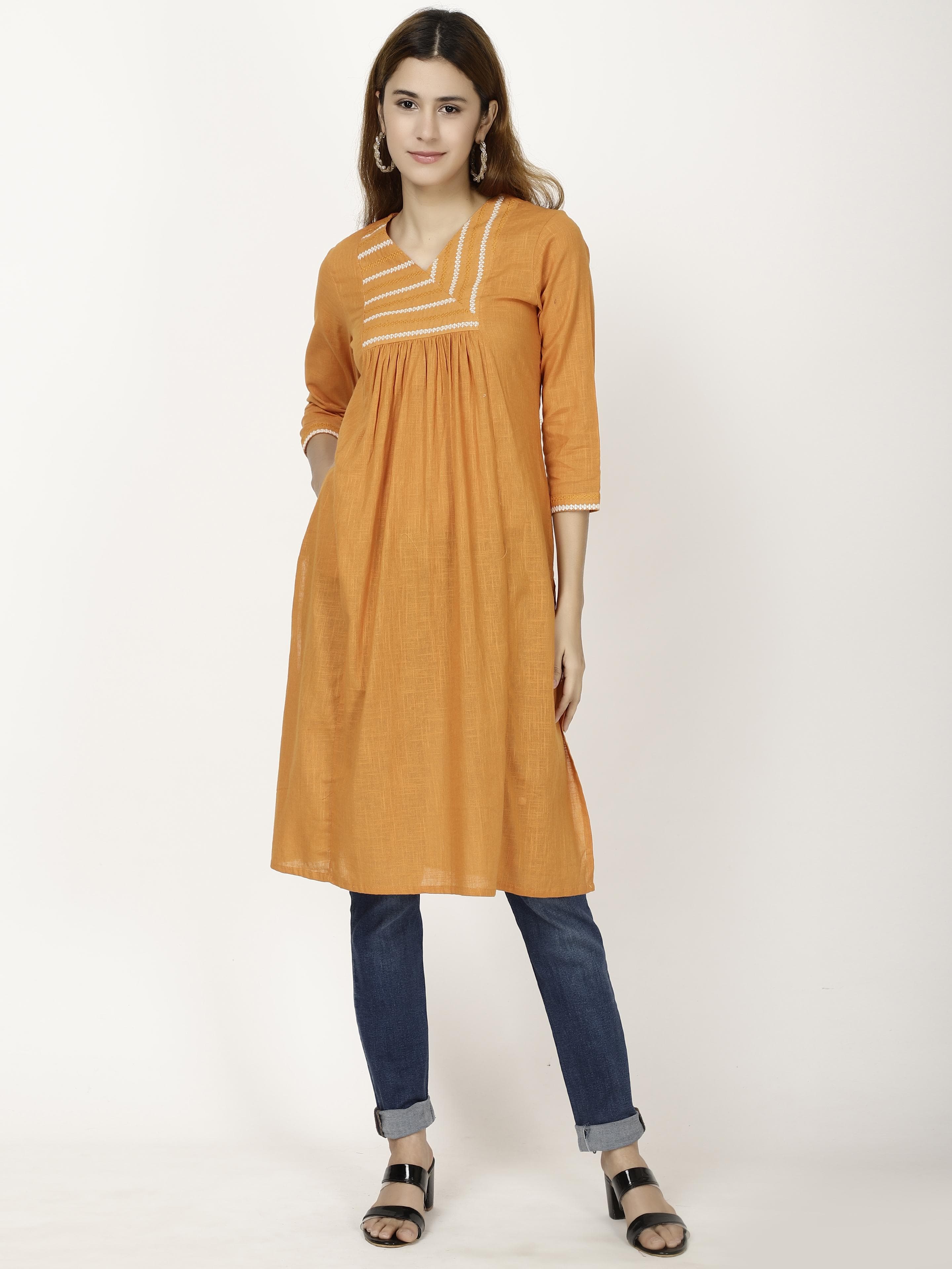 Front gathered Kurta