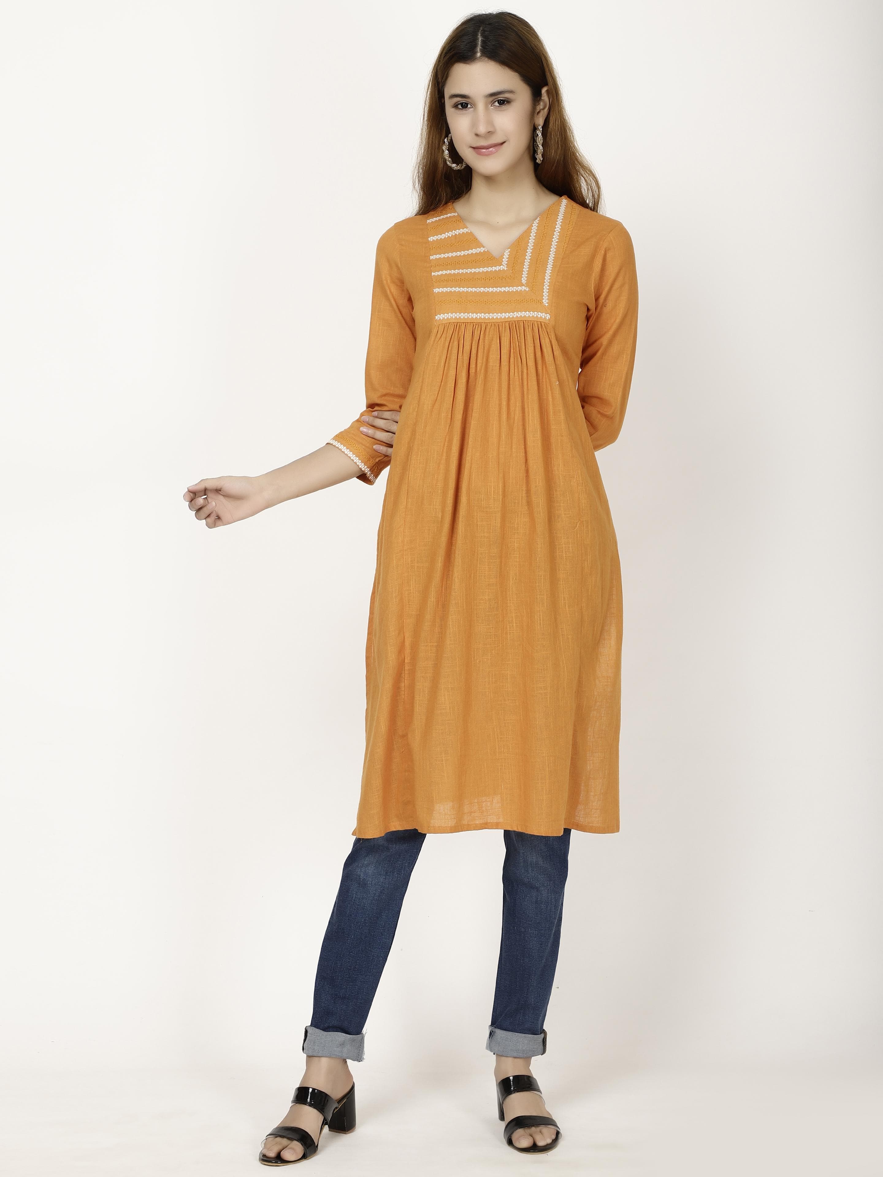 Front gathered Kurta