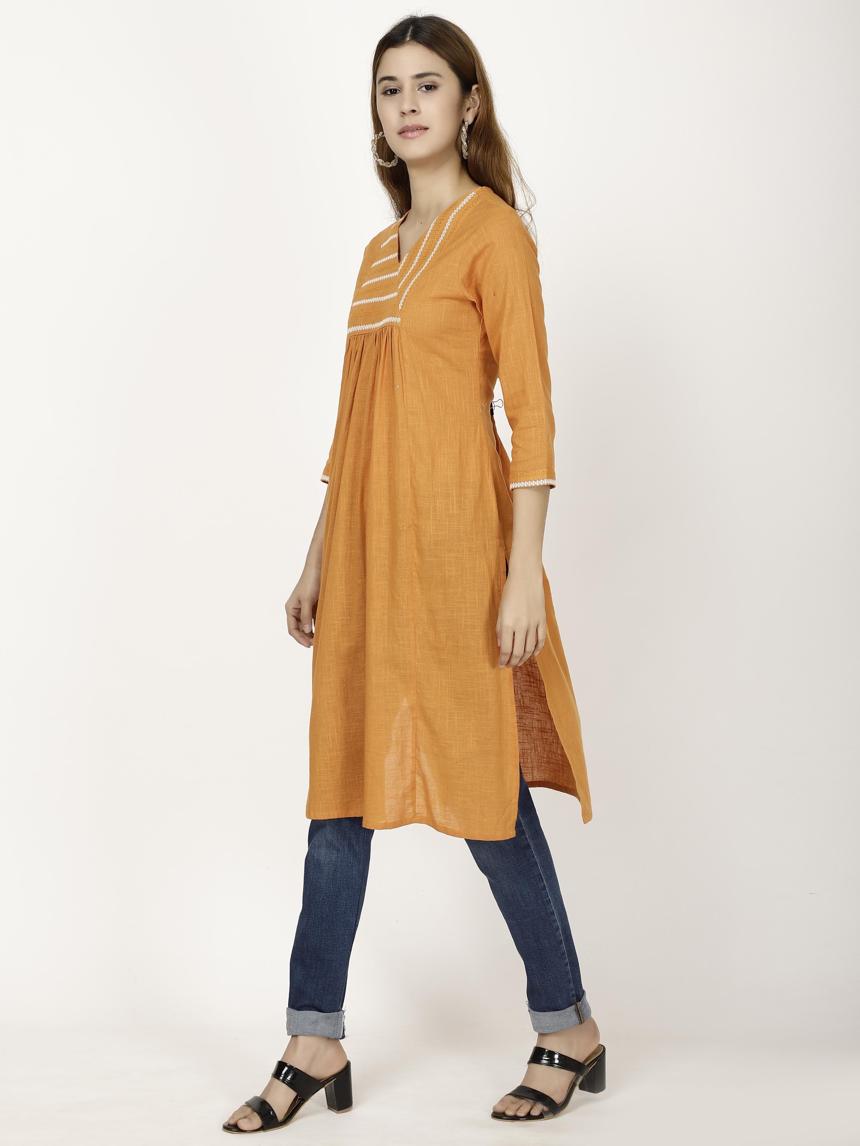 Front gathered Kurta