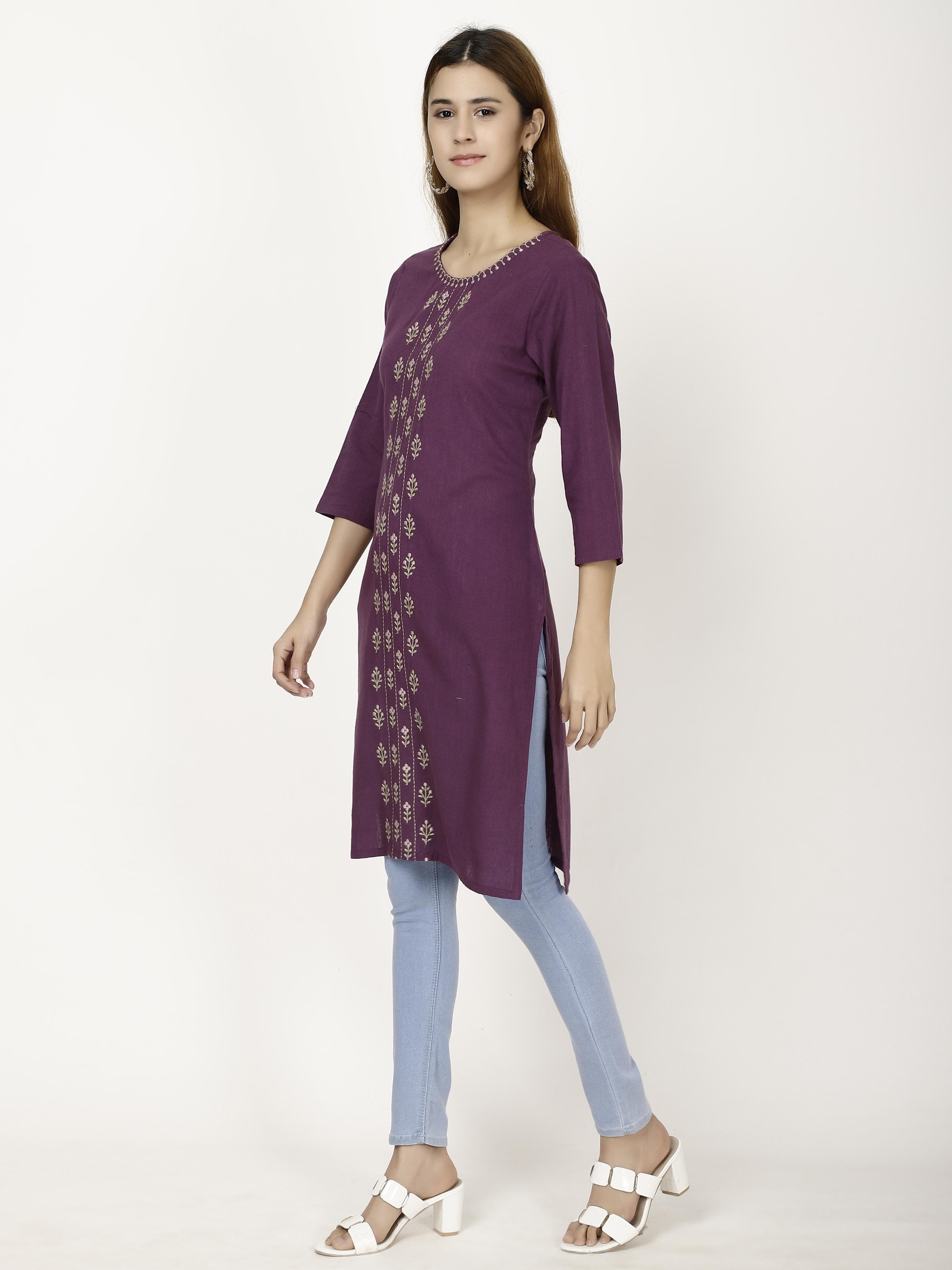 Front embroidered Kurta