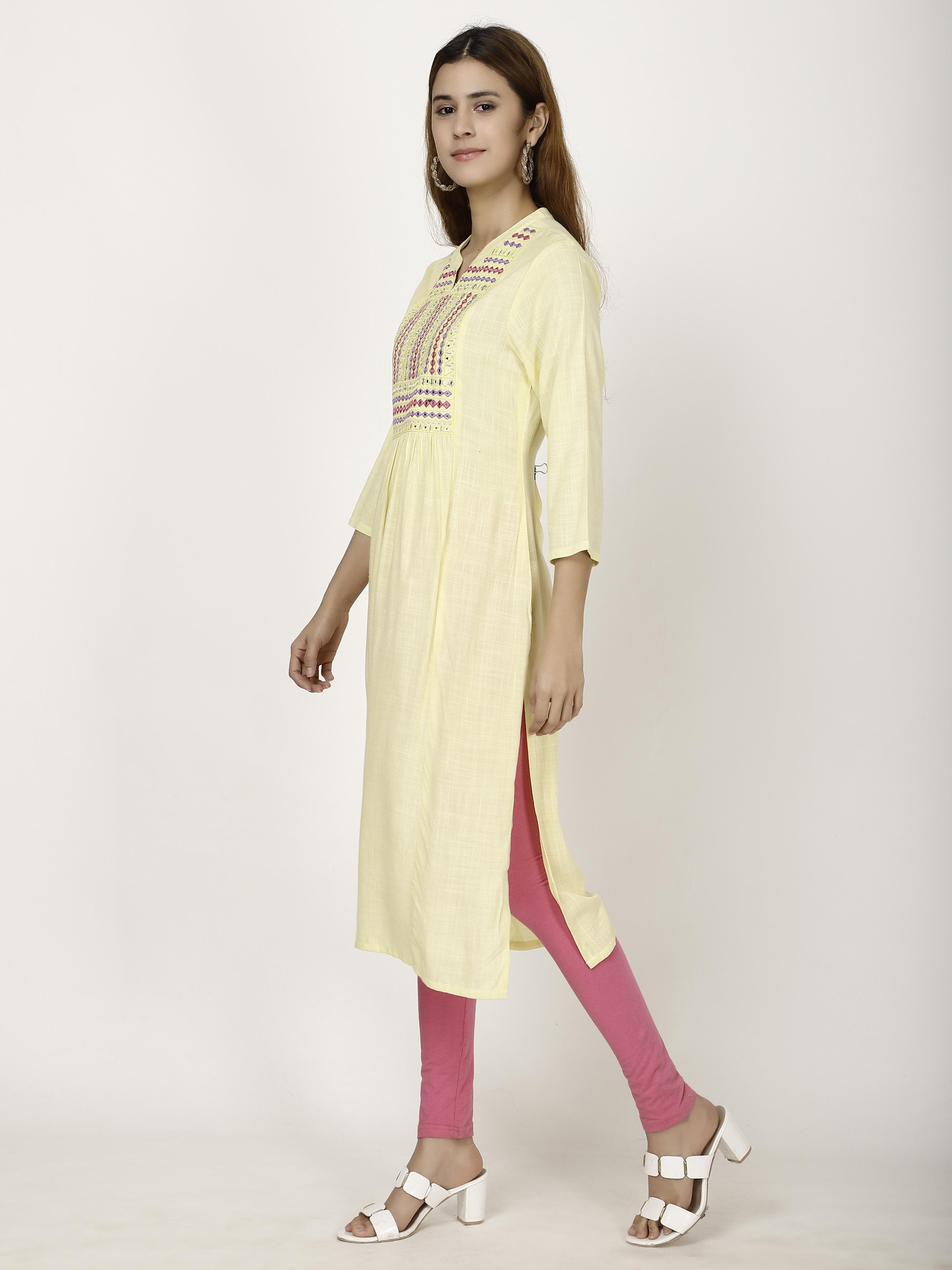 Mirror work kurta
