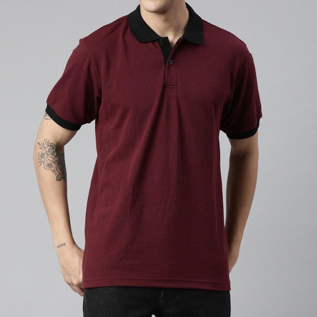 Contrast Polo T-Shirts