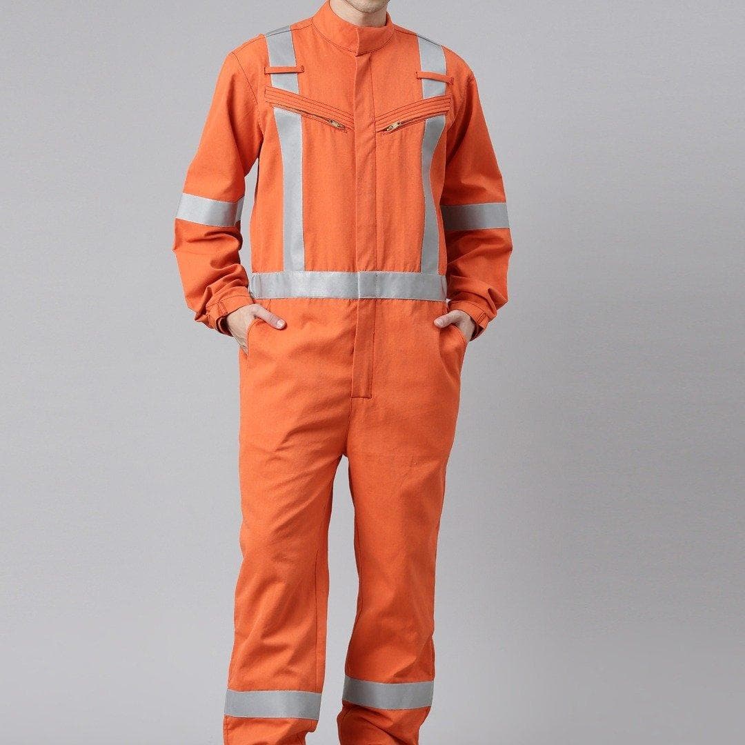 Coverall With Horizontal Stripes